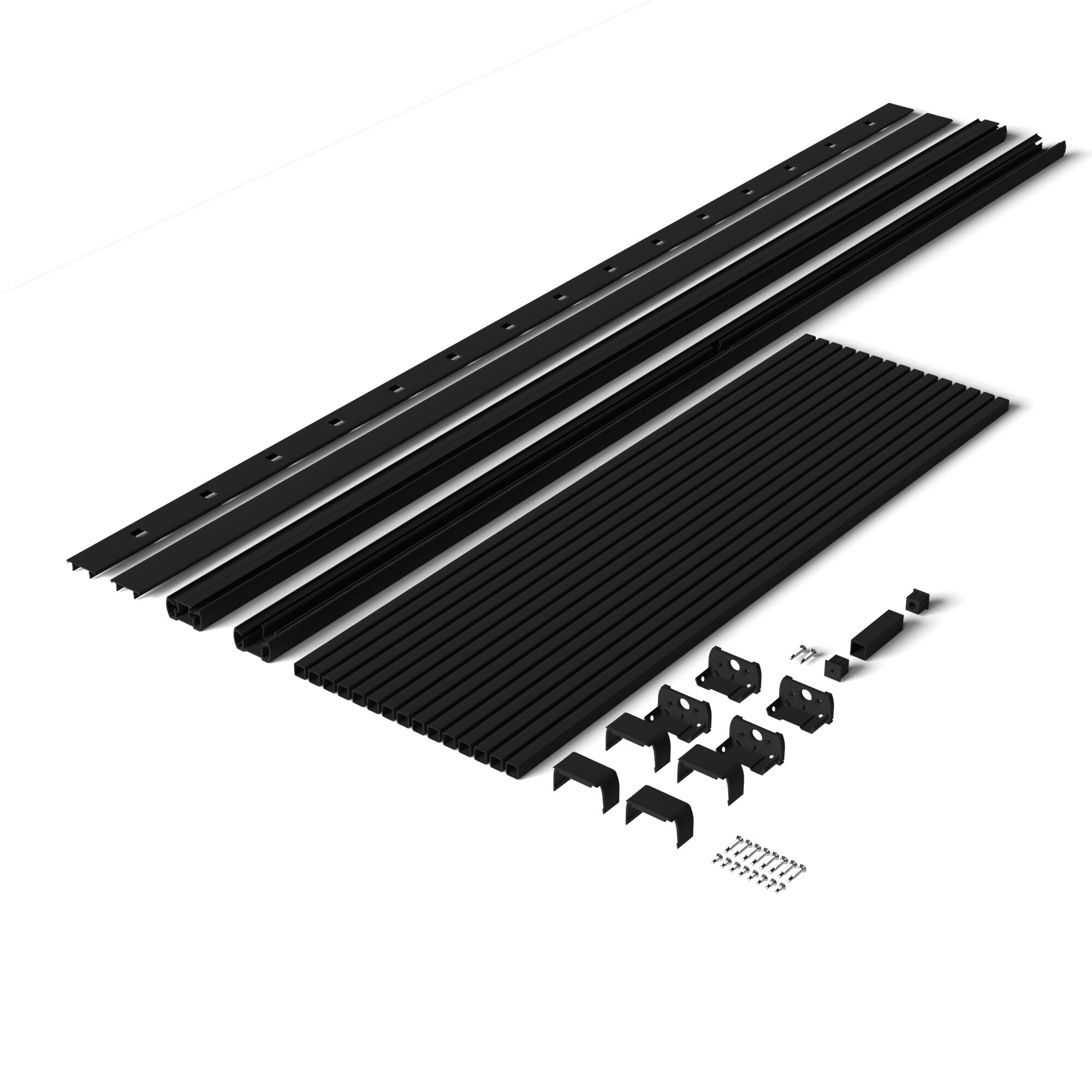 Deckorators Rapid Rail 6-ft x 2.25-in x 3.5-ft Matte Black Aluminum ...