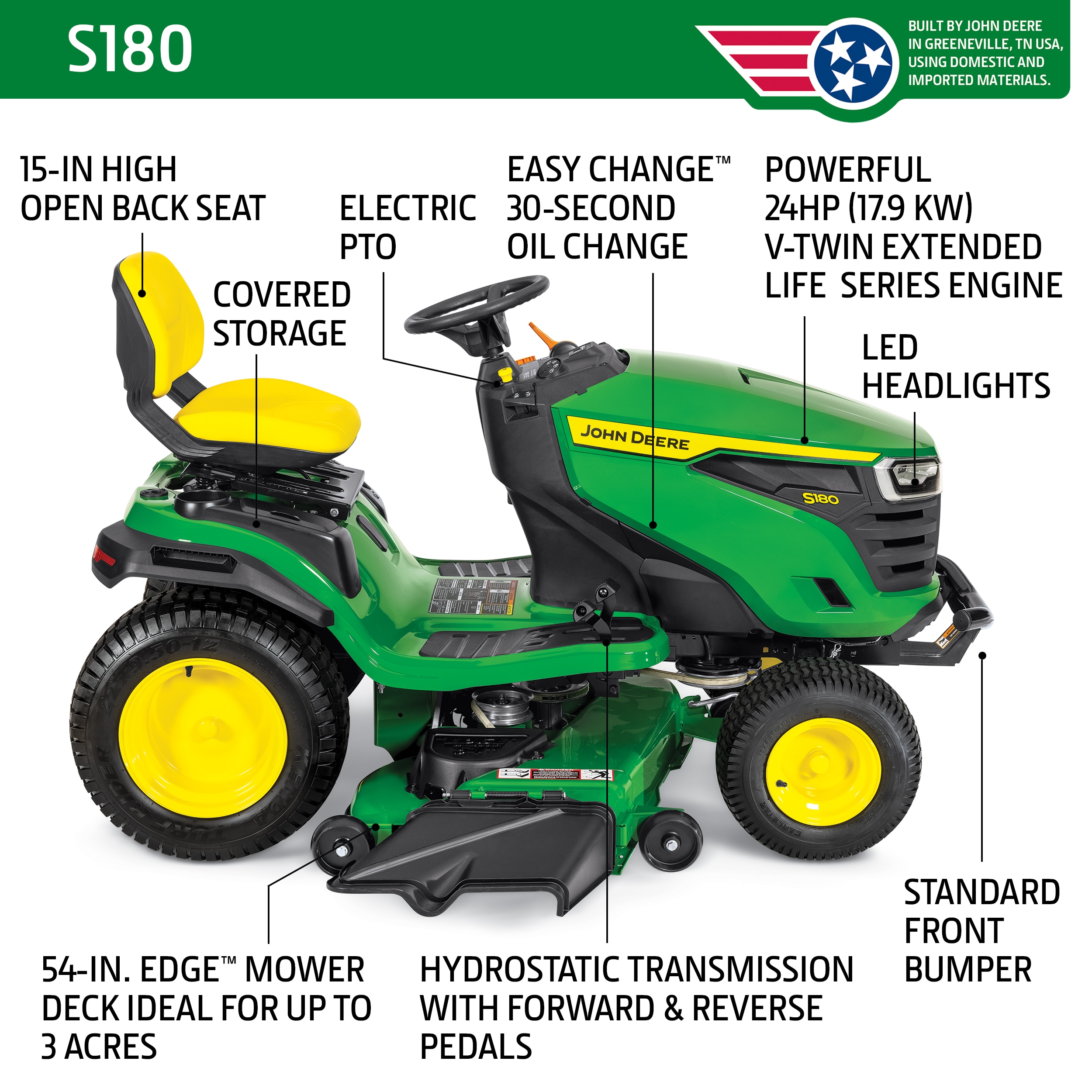 John Deere BG21435 Riding-Lawn-Mowers-Tractors - Thumbnail View #3
