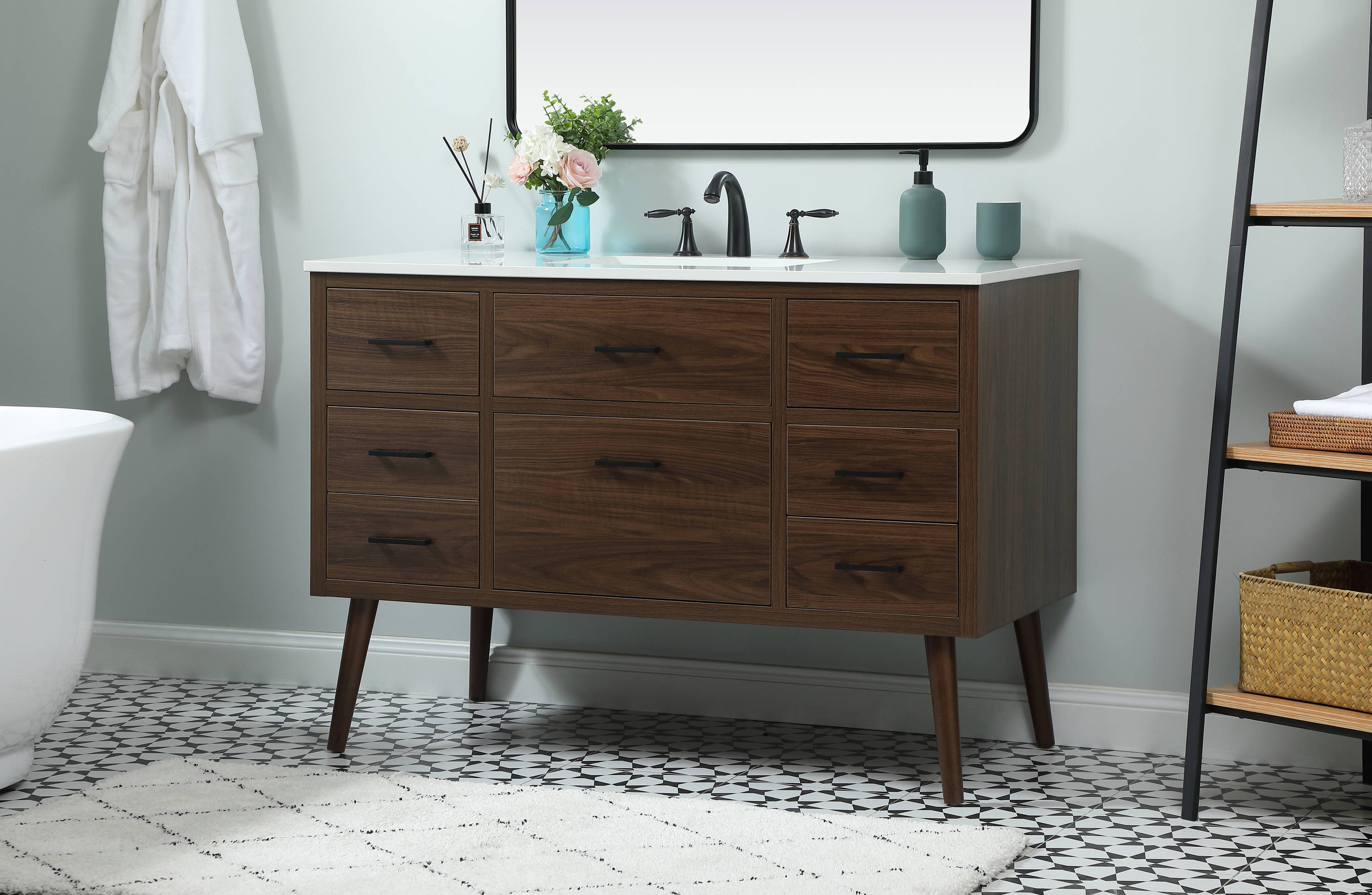 Elegant Decor HF123144MWT Bath-Vanity-Combo - View #3