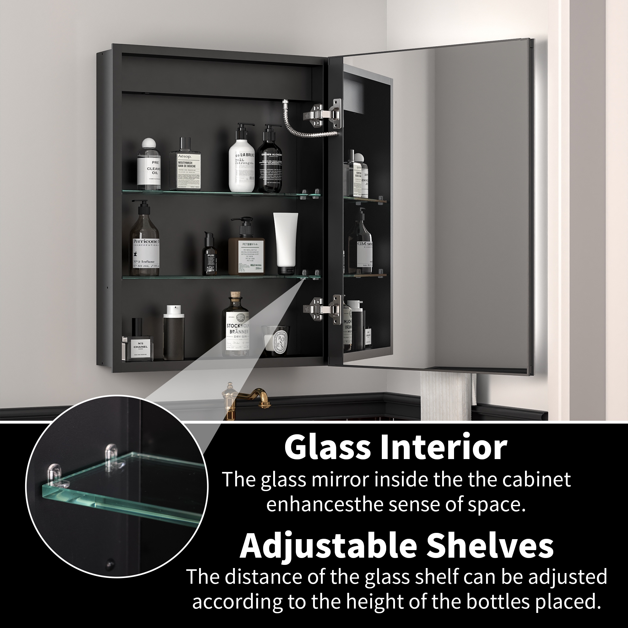 ExBrite EBMC2026VCRB Bathroom-Medicine-Cabinets - View #13