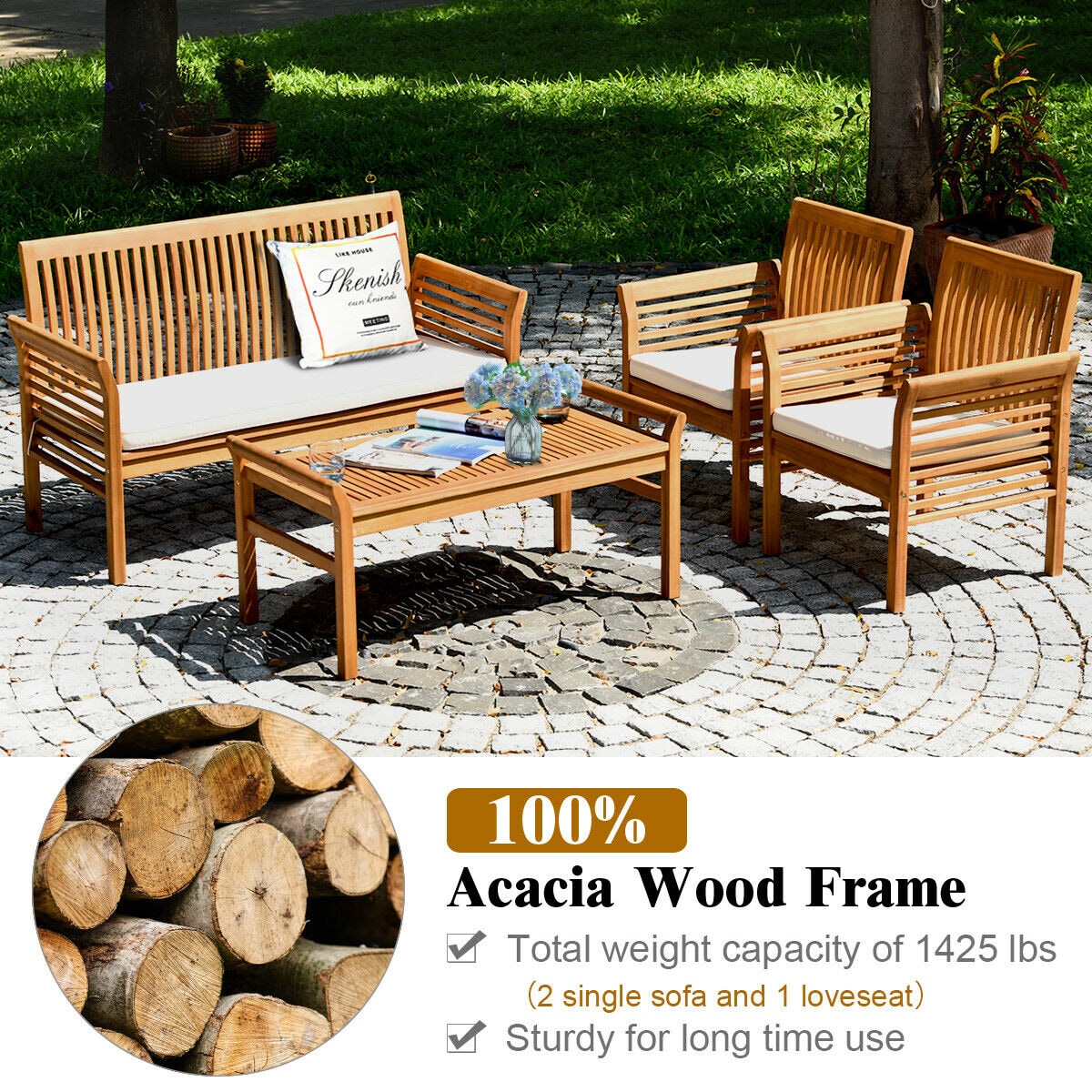 Forclover CKT-S00023 Patio-Conversation-Sets - View #3