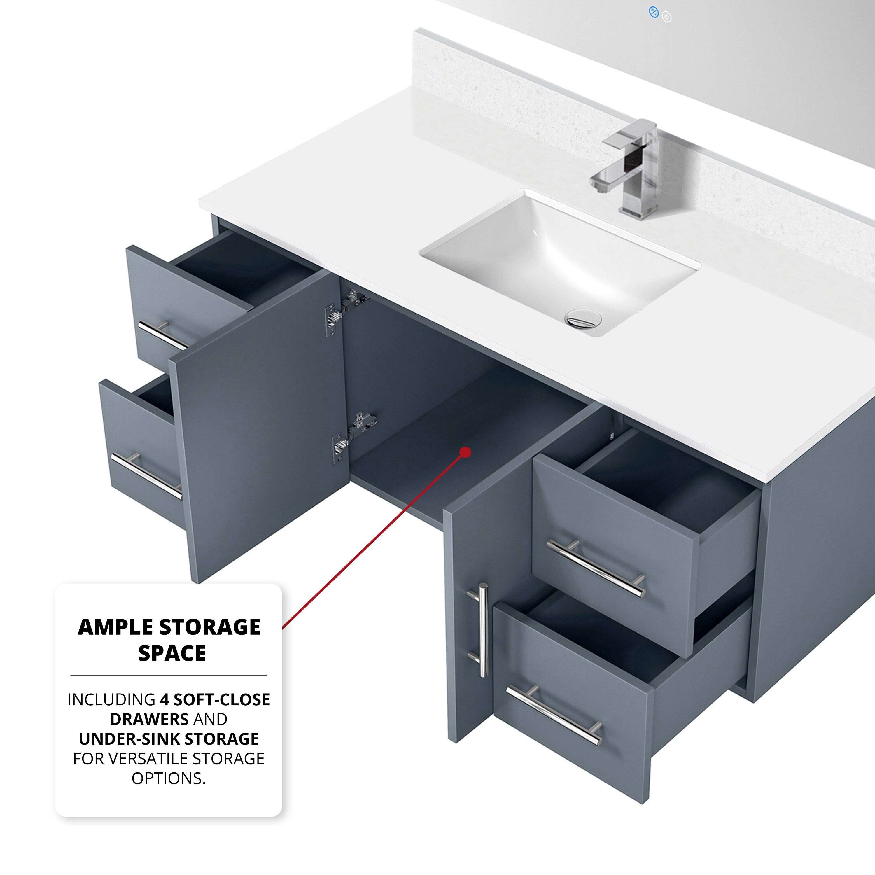 Lexora LVG48SB300 Bath-Vanity-Combo - View #8