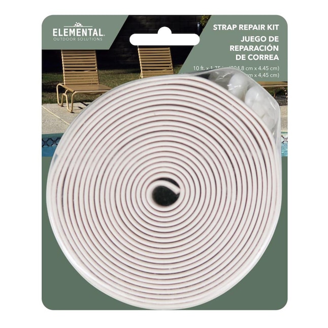 Elemental Solid White Furniture Strap Repair Kit In The Patio Cushions Department At Com - Lawn Furniture Strap Replacement