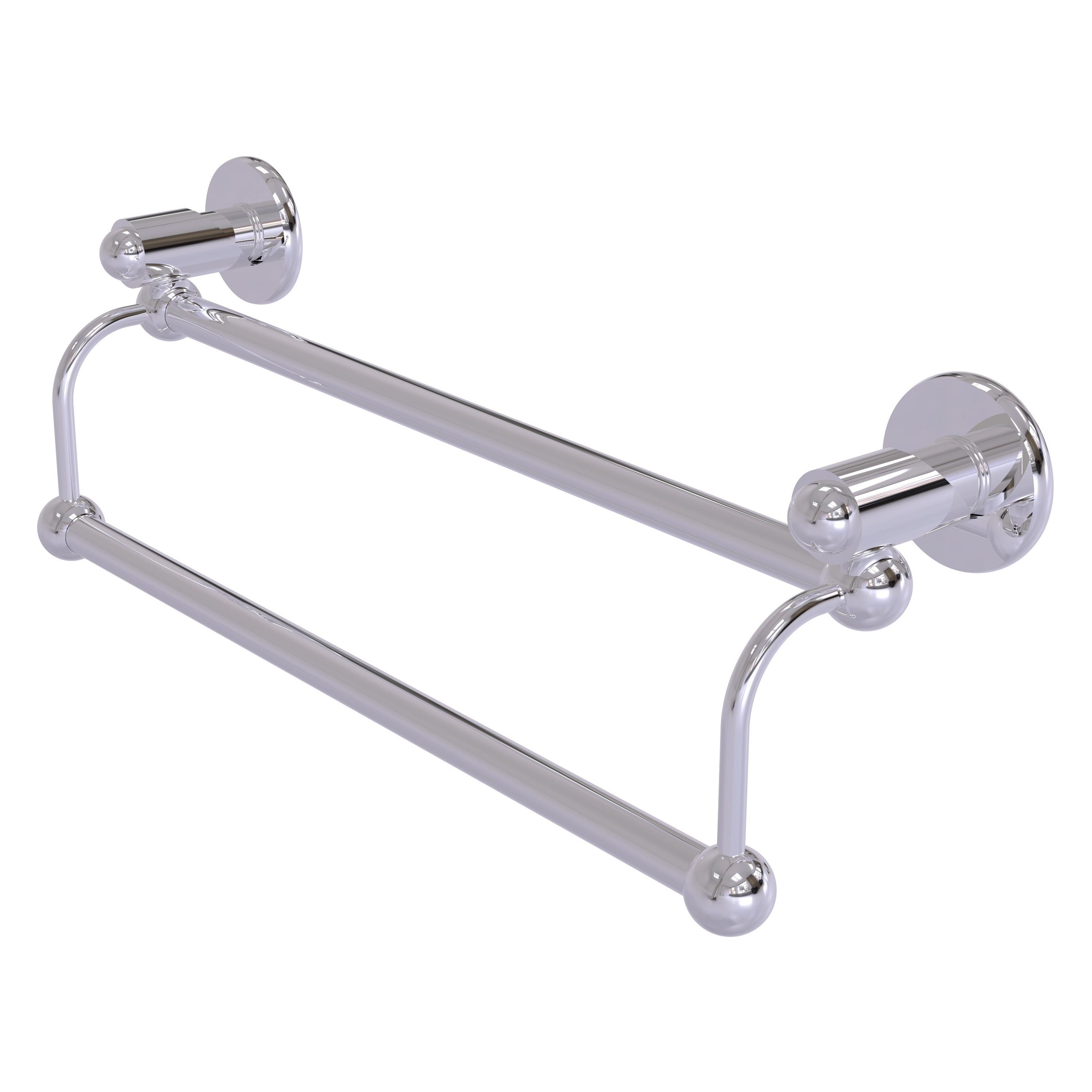 Allied Brass SH-72/24-PC Soho 24-in double Polished Chrome Wall mount Double Towel Bar