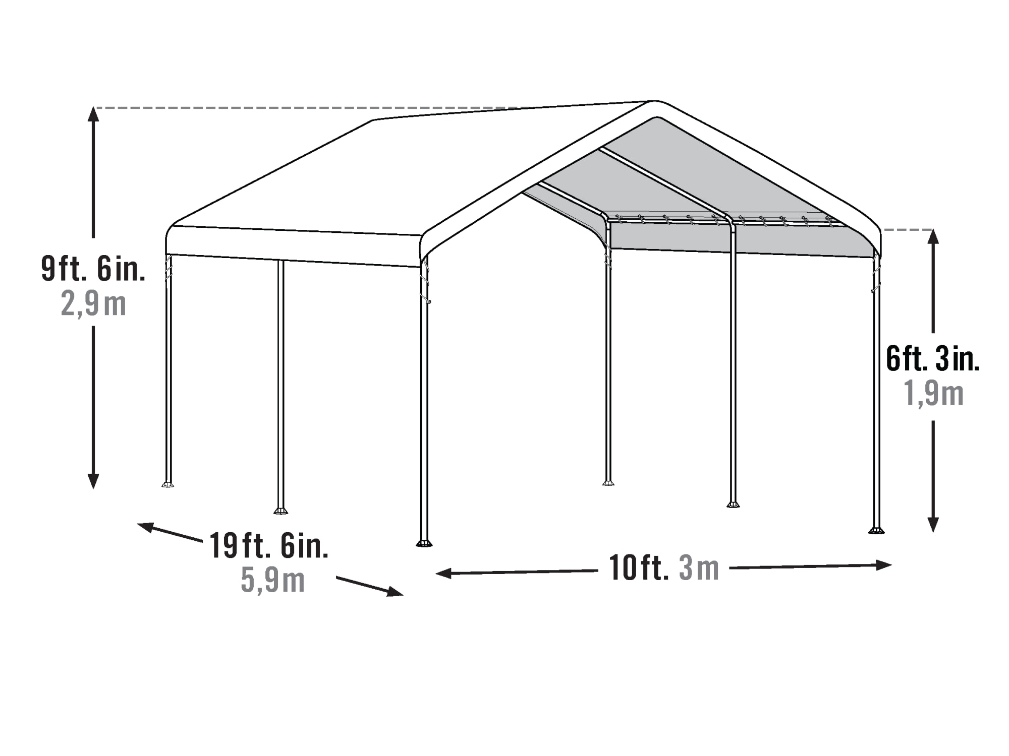 ShelterLogic 26019 Canopies-Sl - View #11