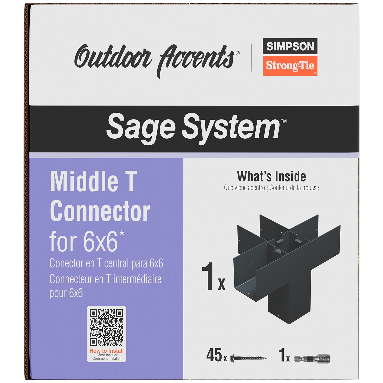 Simpson Strong-Tie SAGE-T66-KT1 Mending-Plates-Brackets-Braces - View #3