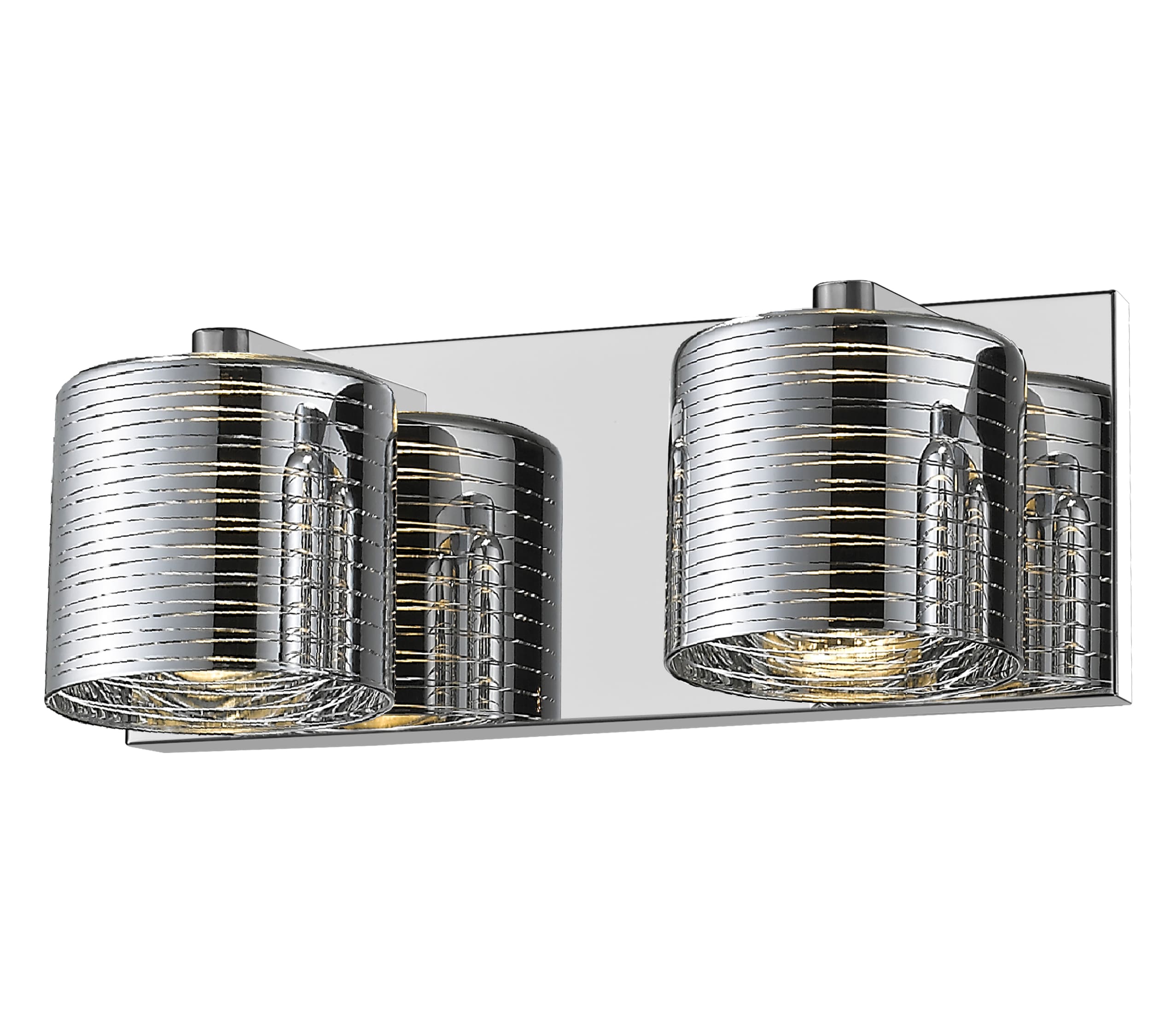 Z-Lite 911-2V-LED Sempter 12.5-in 2-Light Chrome LED Modern/Contemporary Vanity Light