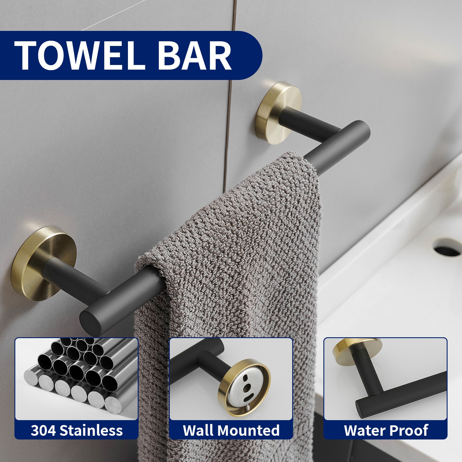BWE A-91062-GBK-4 Decorative-Bath-Hardware-Kits - View #3