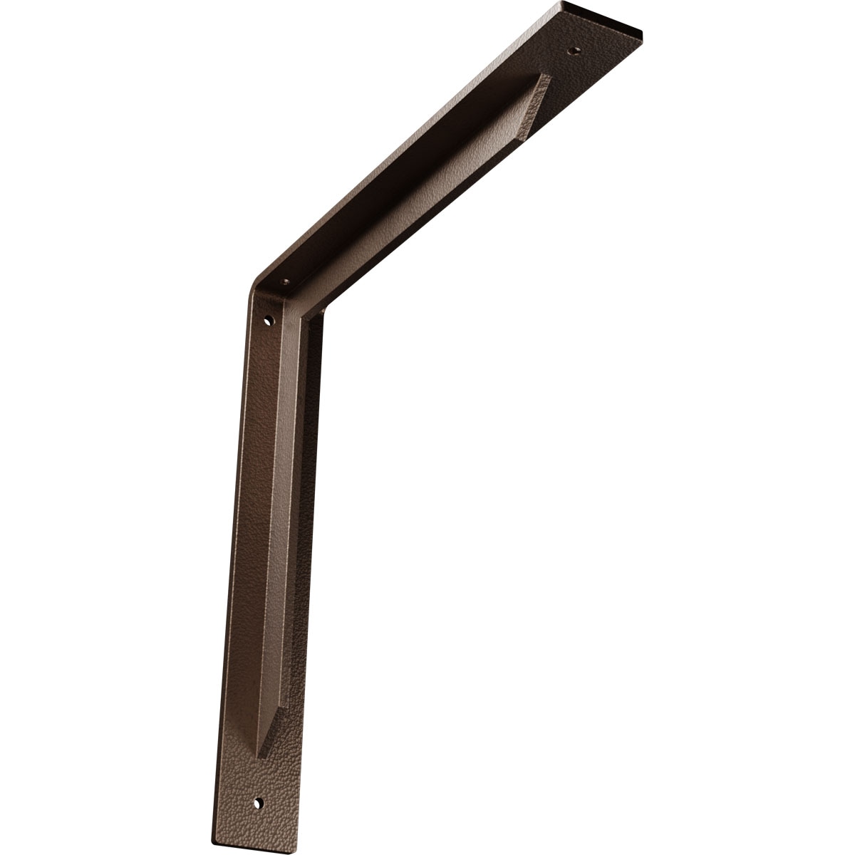 Ekena Millwork BKTM02X14X14STHDB Stockport 14-in x 2-in x 14-in Bronze Steel Countertop support bracket