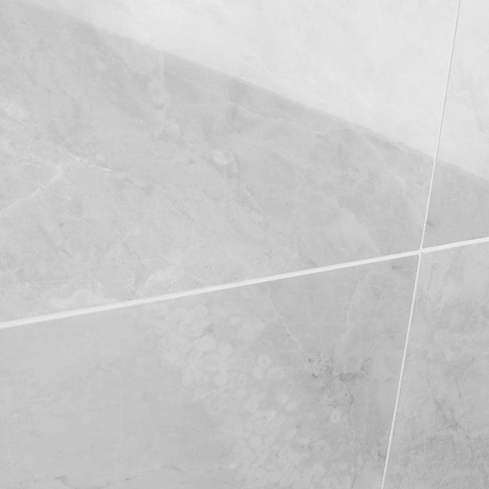 Frost Gray 12" x 24" Polished Marble Look Tile