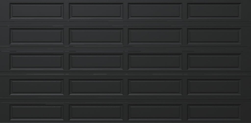 Wayne Dalton 8500RNCHBL168 Classic Steel Model 8500 16-ft x 8-ft Insulated Black Double Garage Door