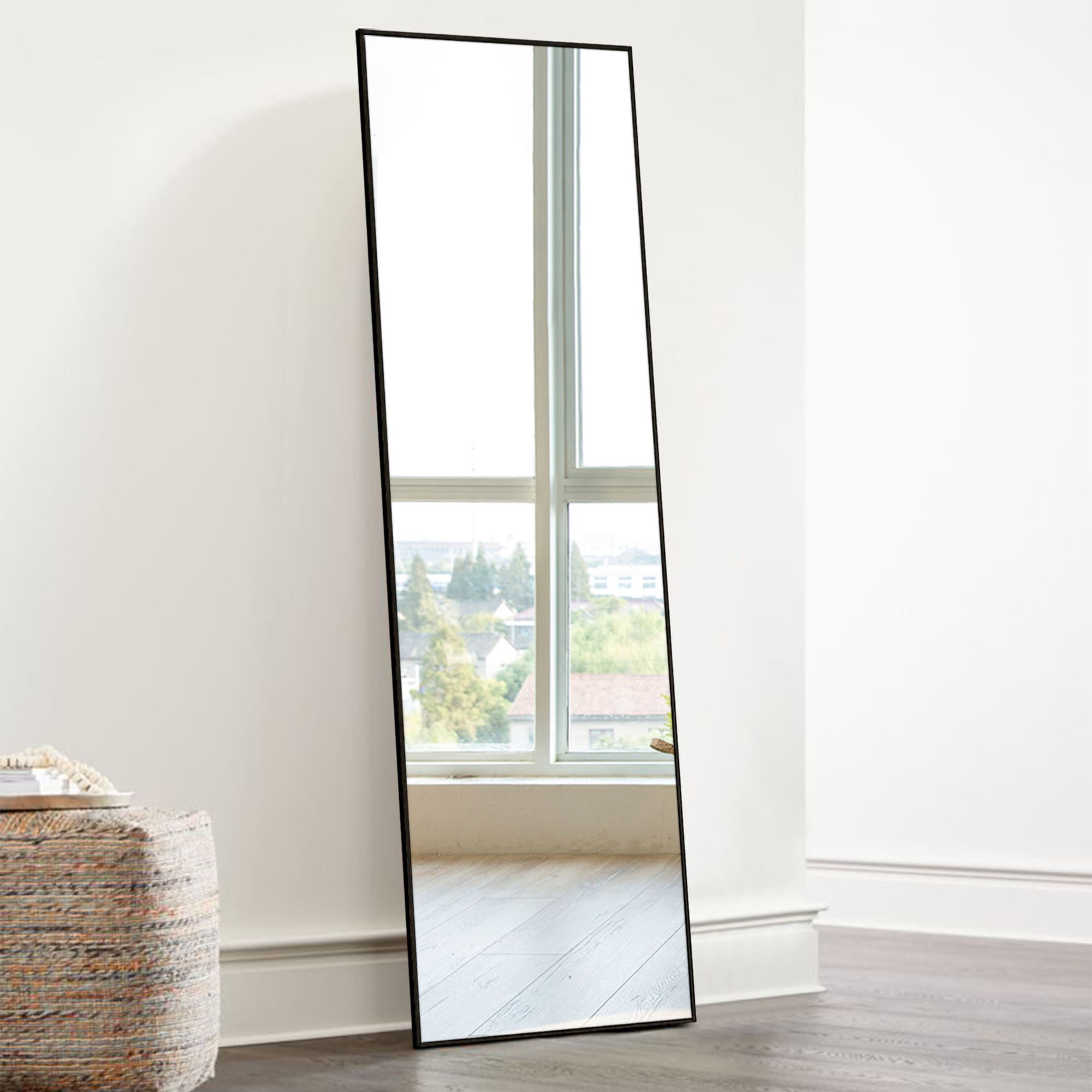 16-in W x 59-in H Black Framed Full Length Floor Mirror LS-A-MR01062 at ...