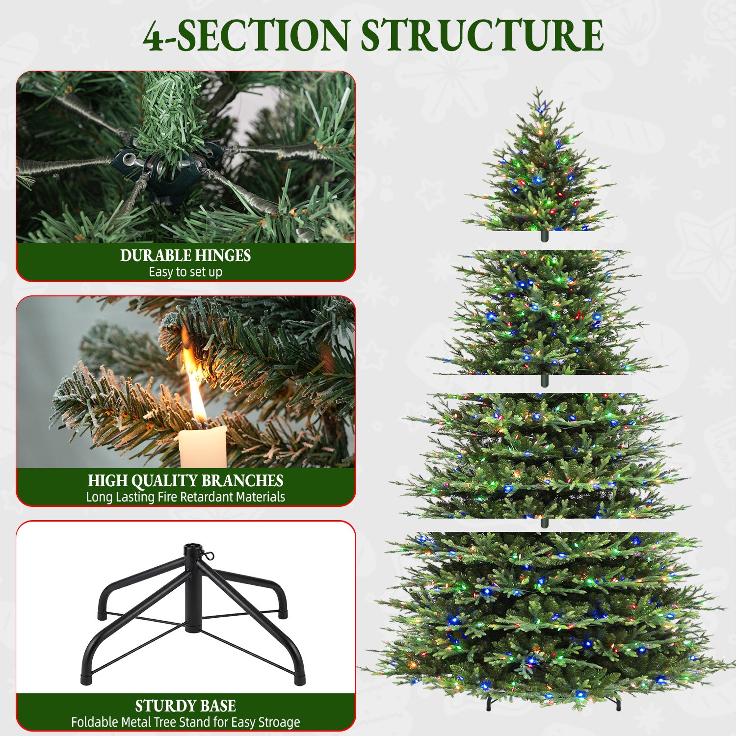 vivatrees CTA-4054-LW Artificial-Christmas-Trees - View #6