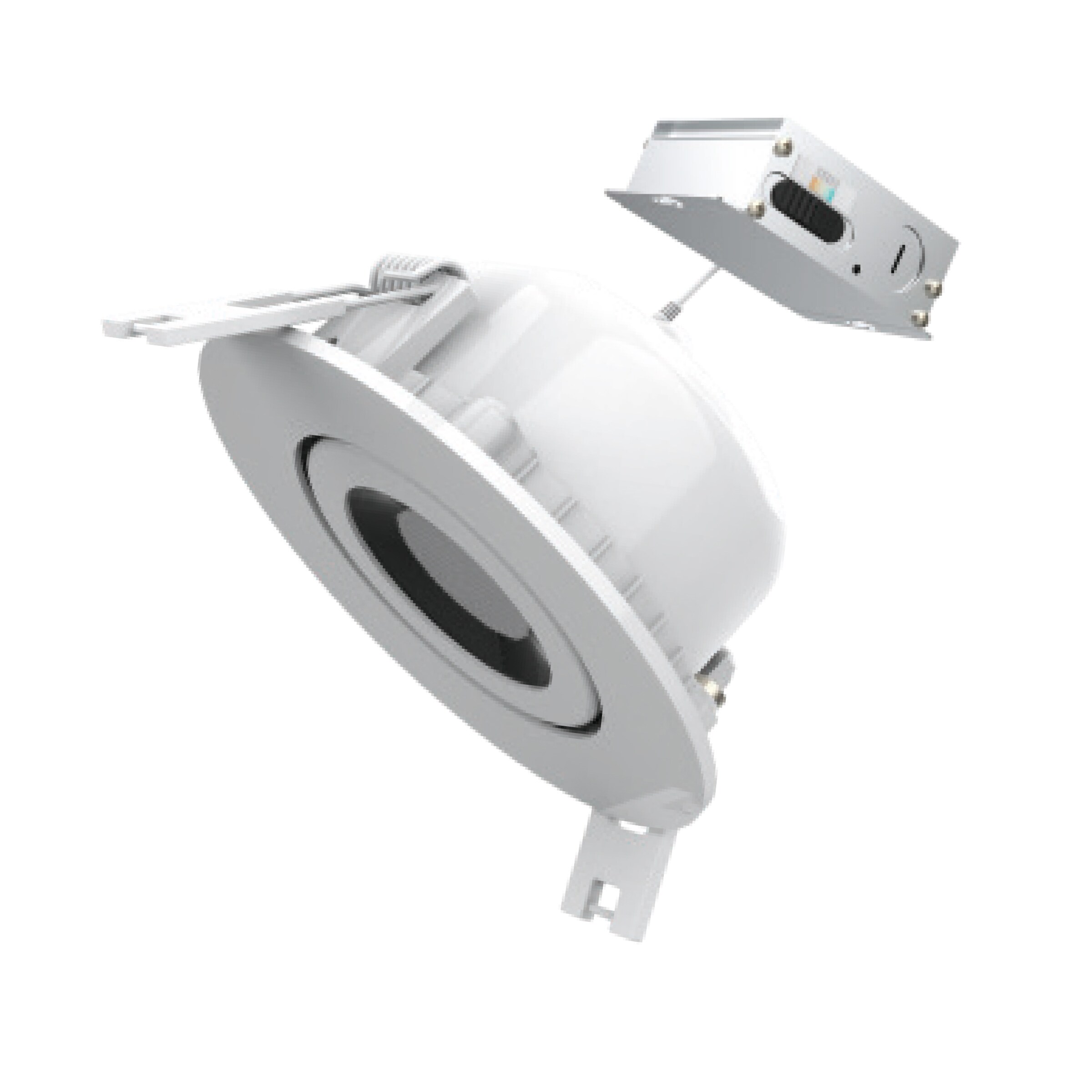 Utilitech LLEDR3XT/ADJ/5CCTCA White 3-in 500 -Lumens Switchable white Round Dimmable LED Canless Wet rated Recessed Downlight