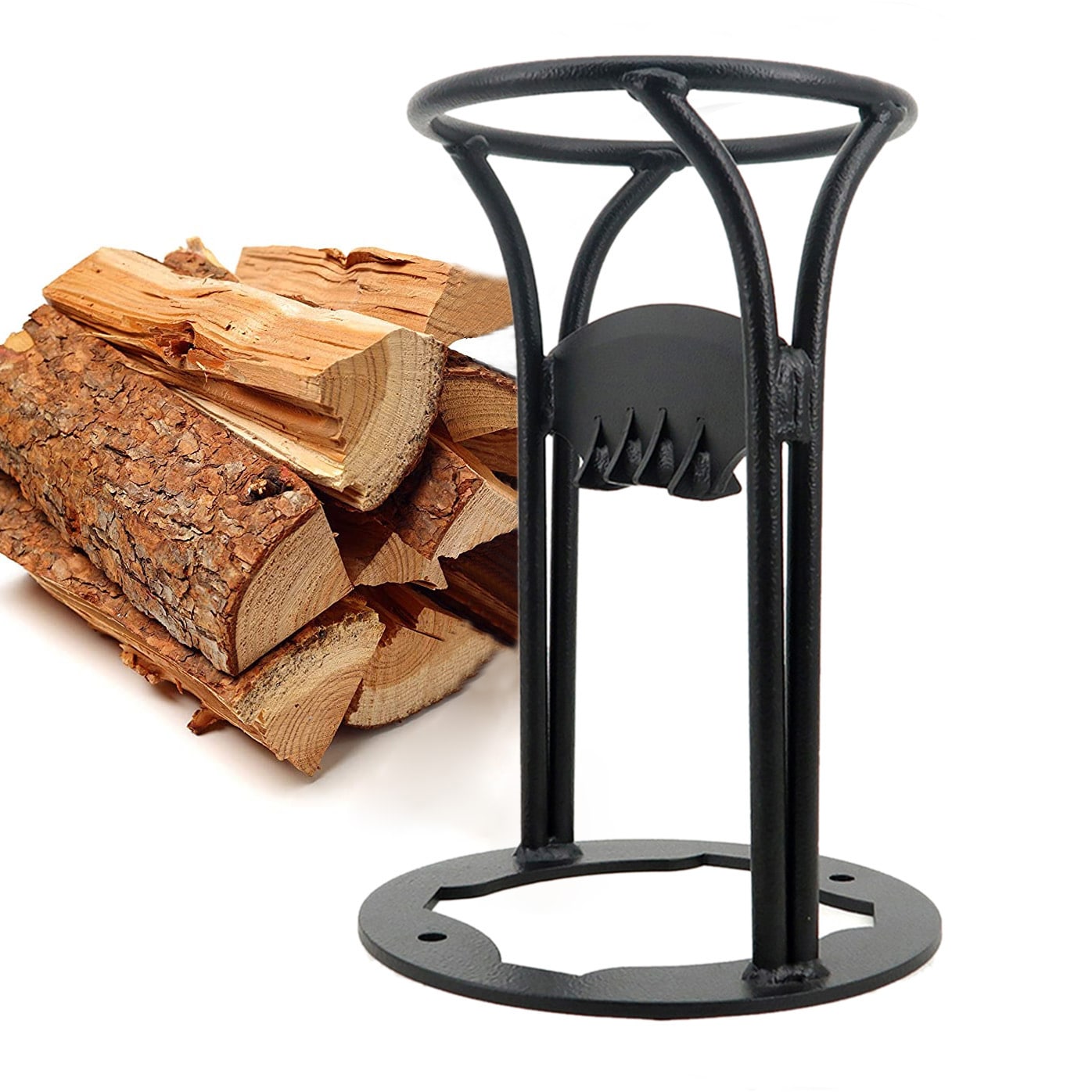 Steel Firewood Splitter, Kindling Wood Cracker Cutting Tool for