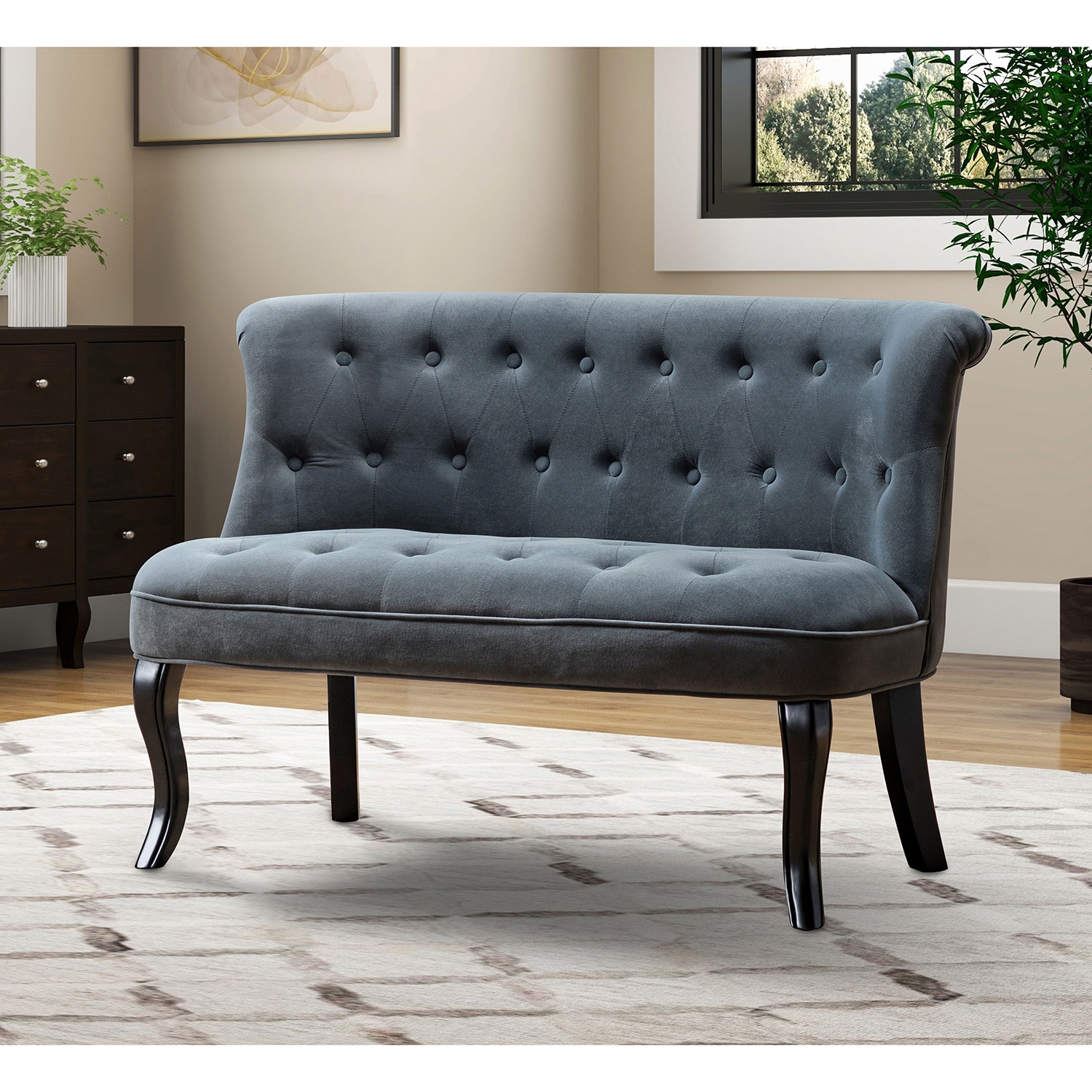 14 Karat Home SFS0422-GREY Sofas-Loveseats - View #2