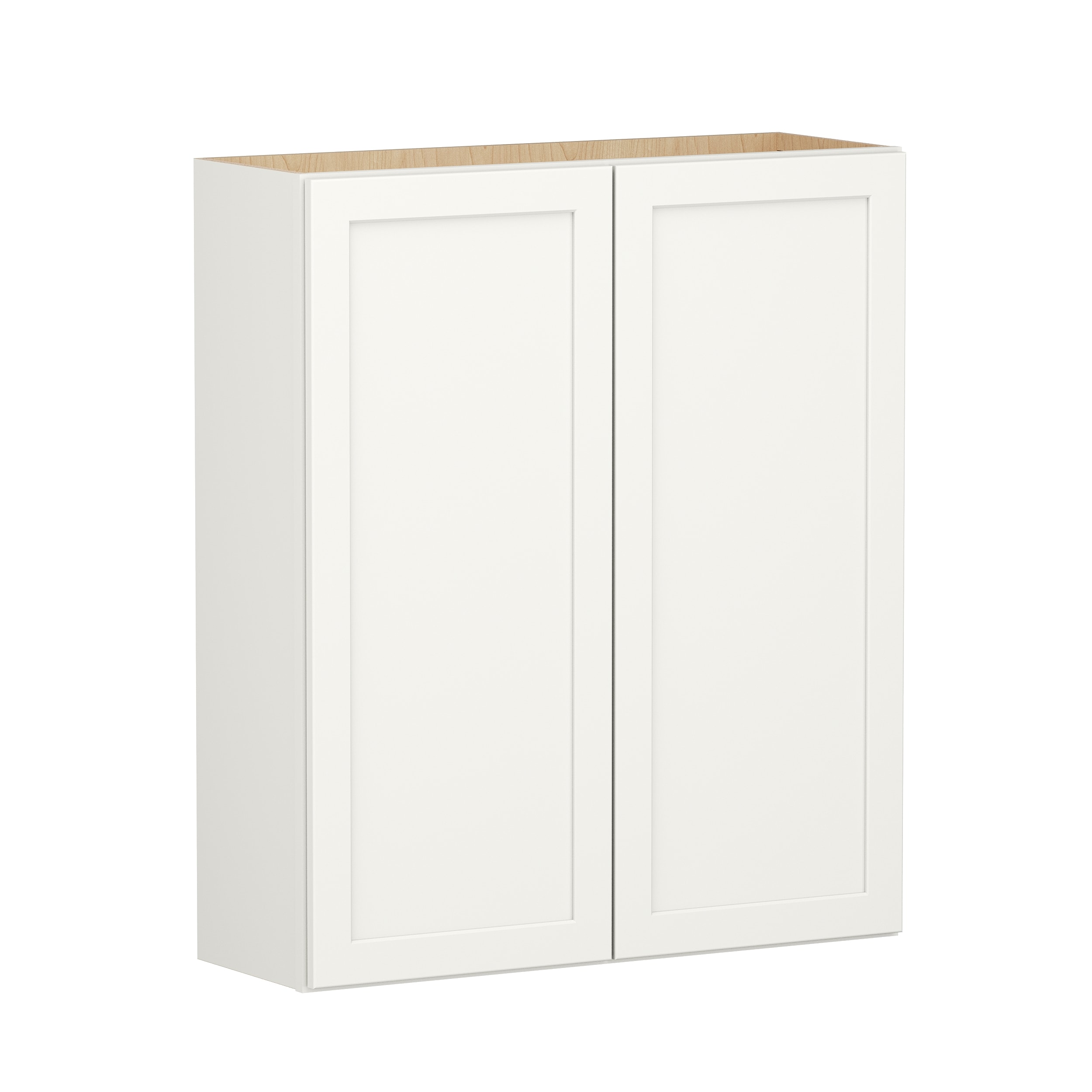 Shenandoah PRO Express SPE 90MPS-362 Breckenridge 36-in W x 42.125-in H x 12-in D Linen Full Overlay Wall Fully assembled Plywood Cabinet (Recessed Panel Shaker)