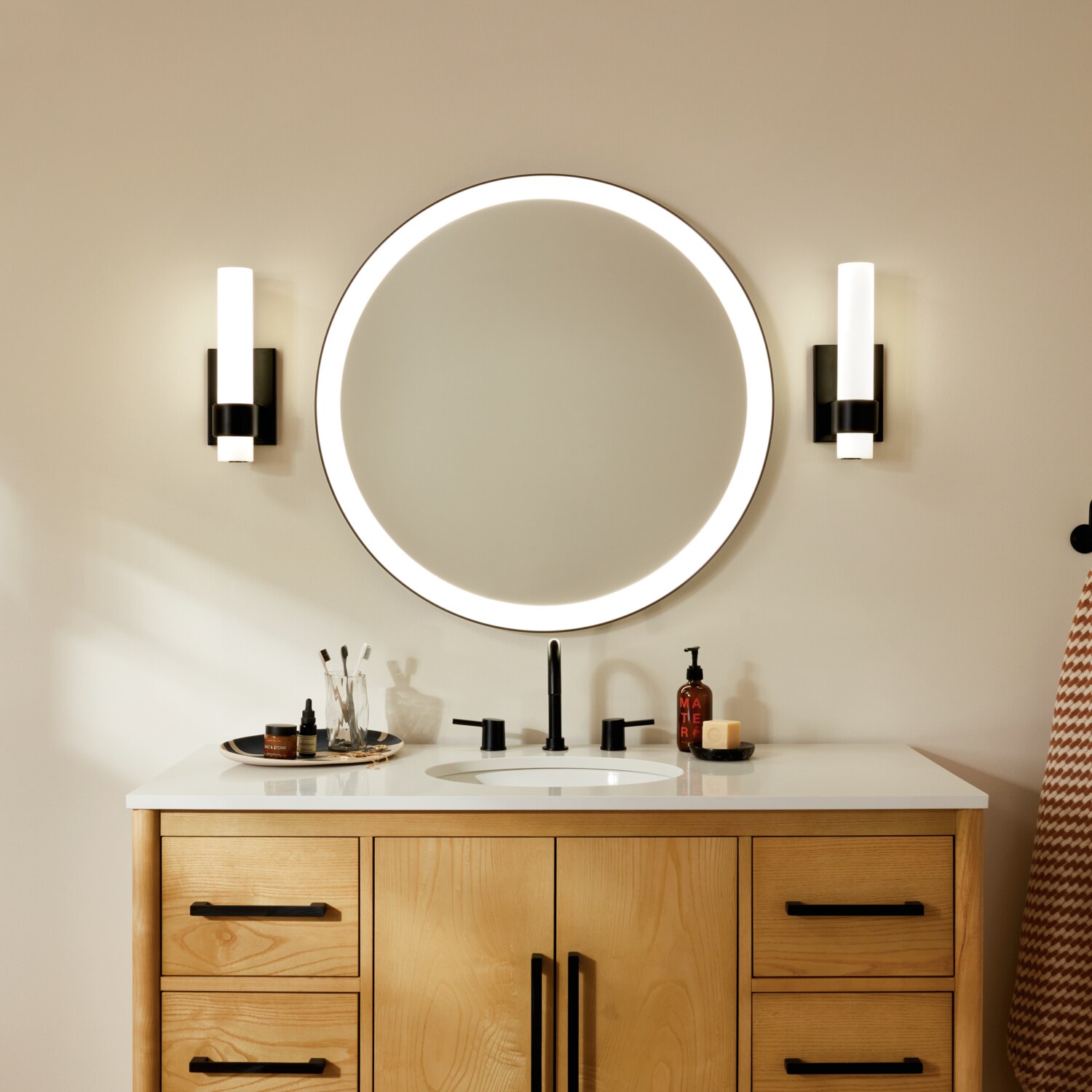 3 Ring LED Flush Ceiling Light | Bathroom Rated | Chrome