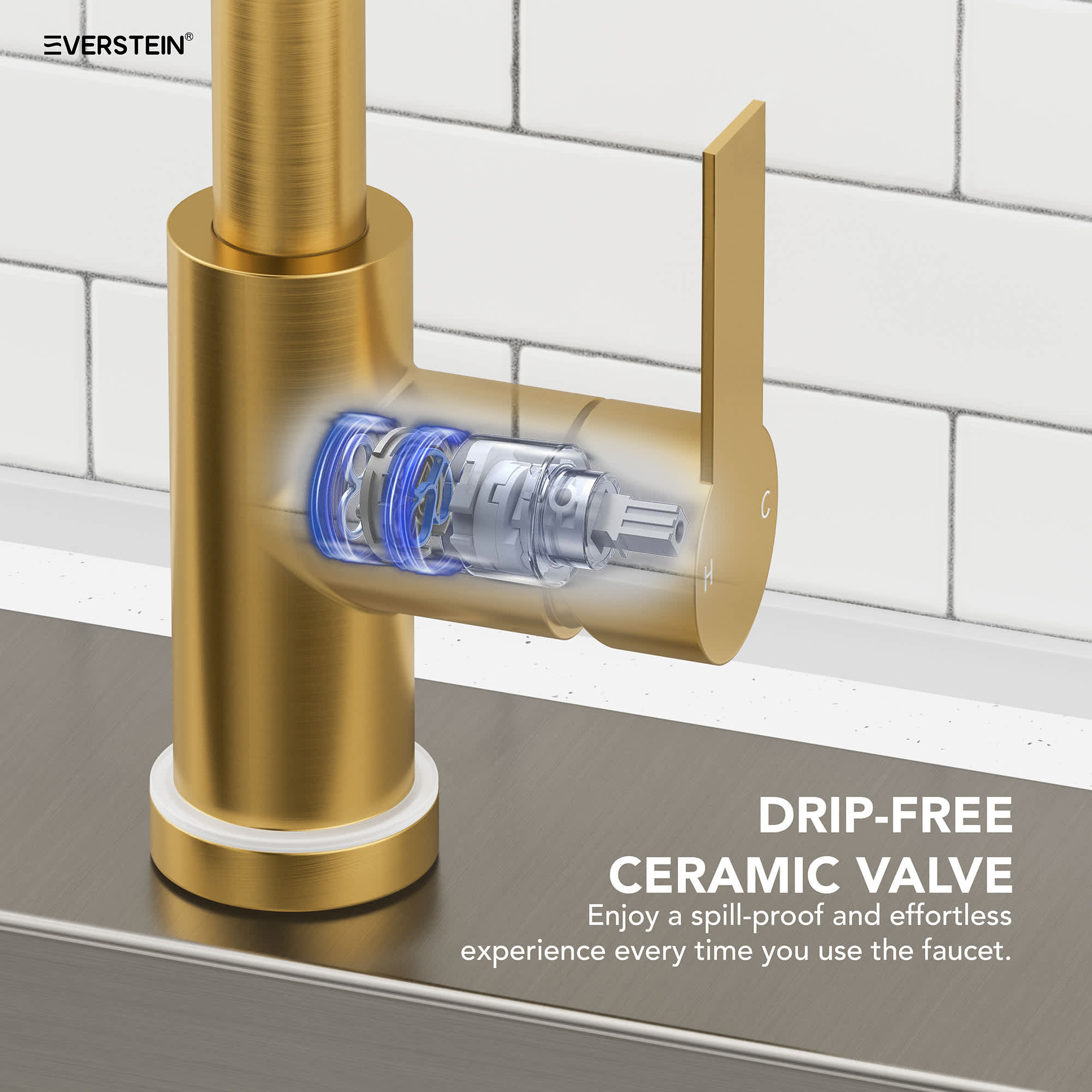 EVERSTEIN SFS-1092-GD Kitchen-Faucets - View #6