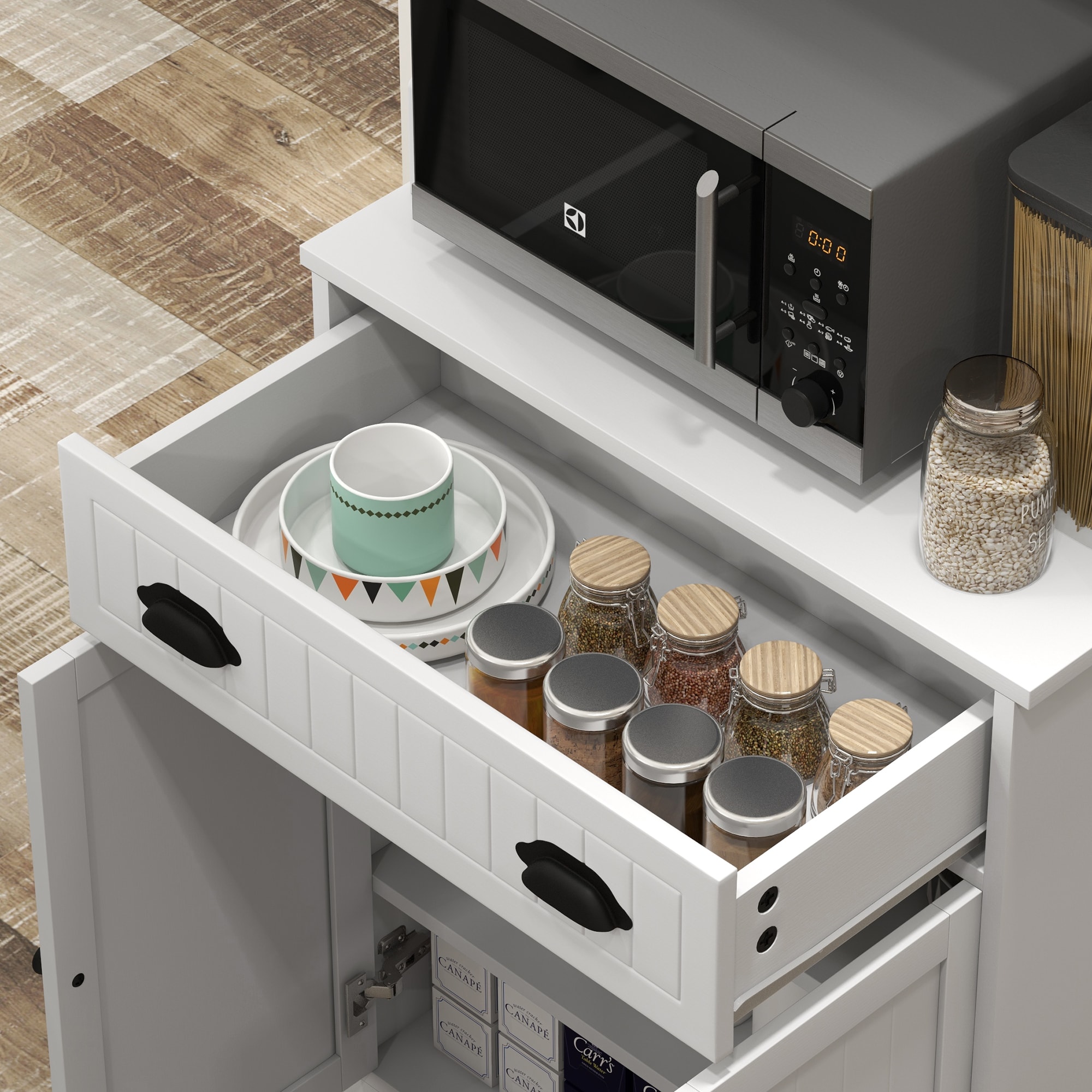 HomCom 83A-086V80WT Pull-Out-Cabinet-Baskets - View #8