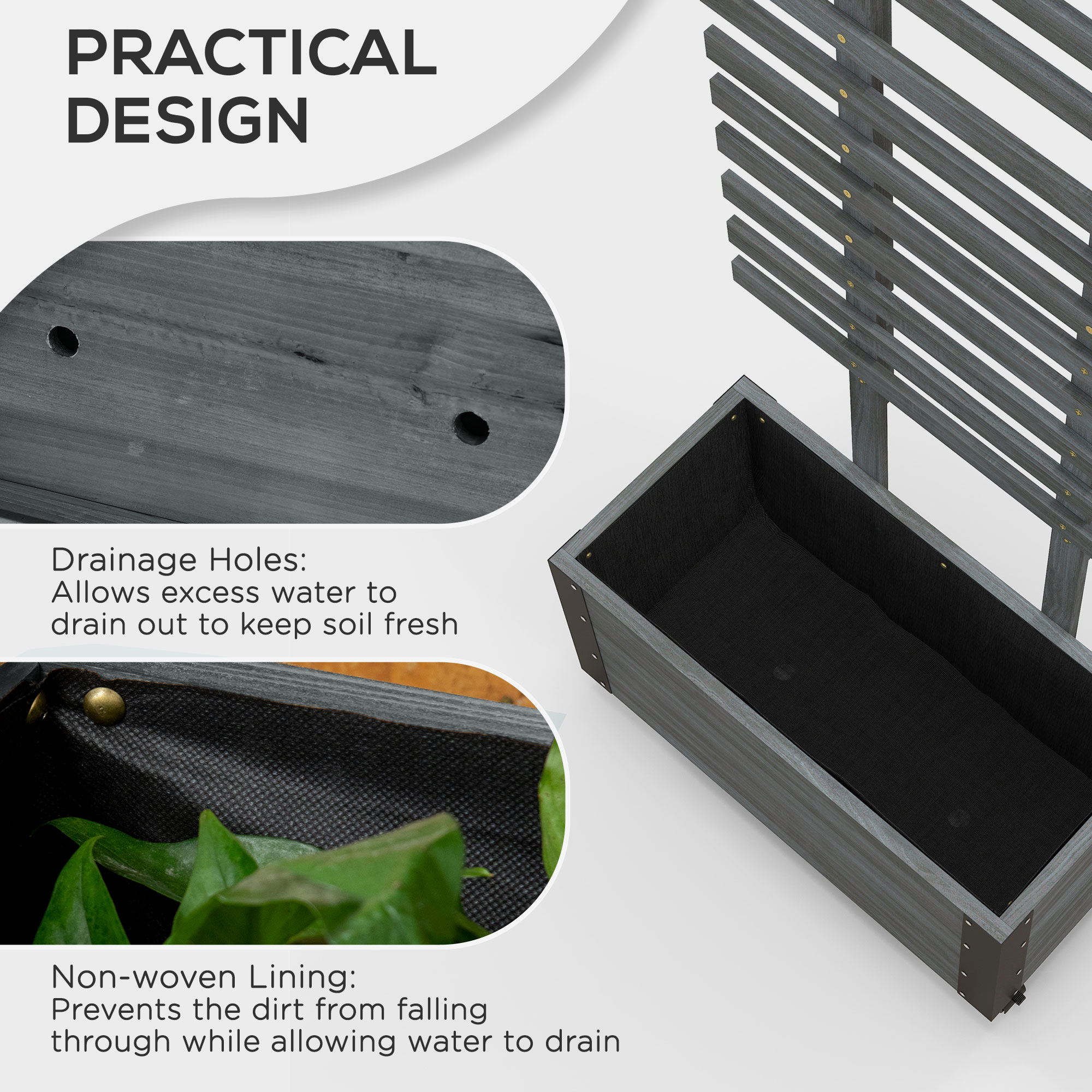 AHIOU HOME ZAAHG-P174420GB Raised-Planter-Boxes - View #5