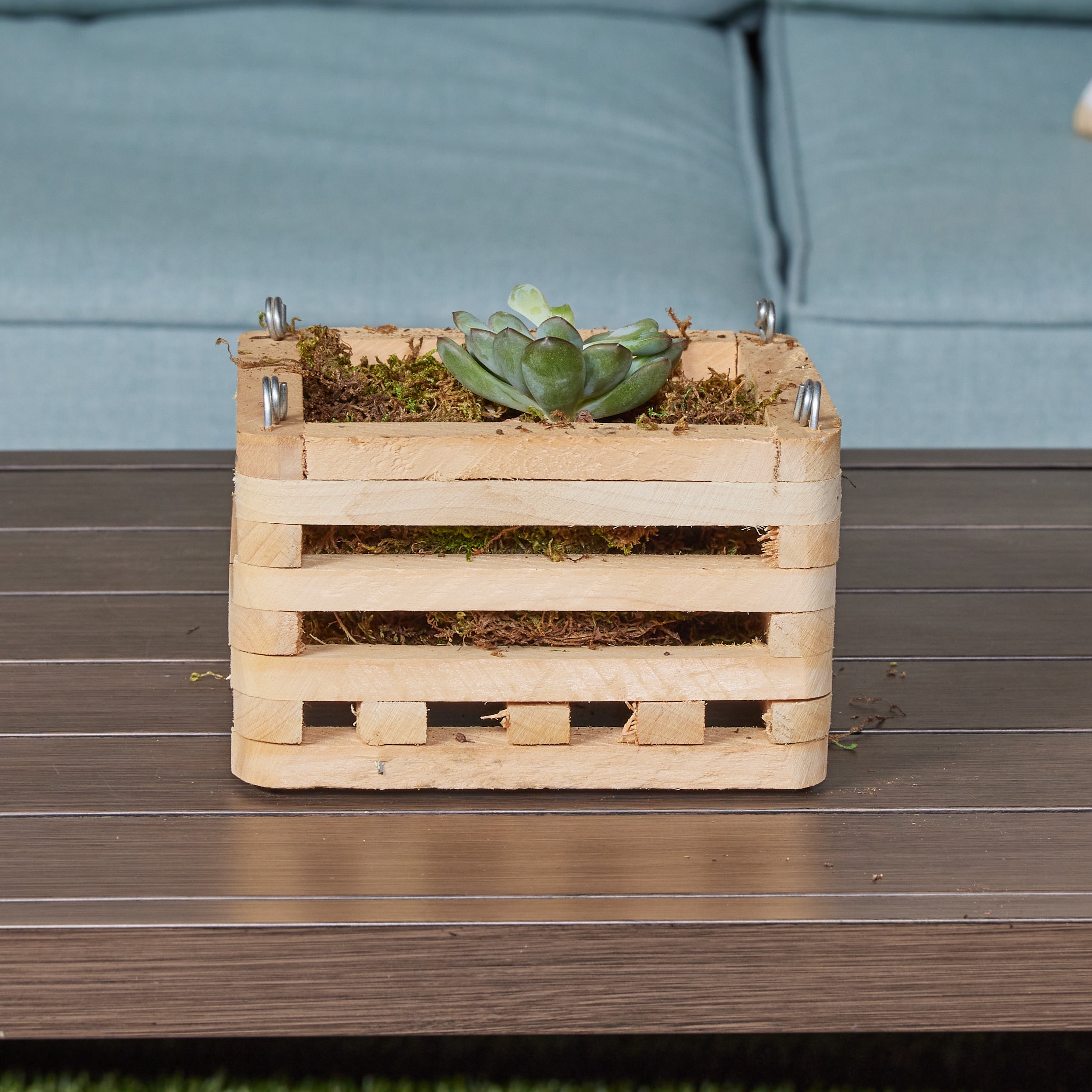 Better-Gro 4-in W x 4-in H Natural Wood Basket in the Pots & Planters  department at