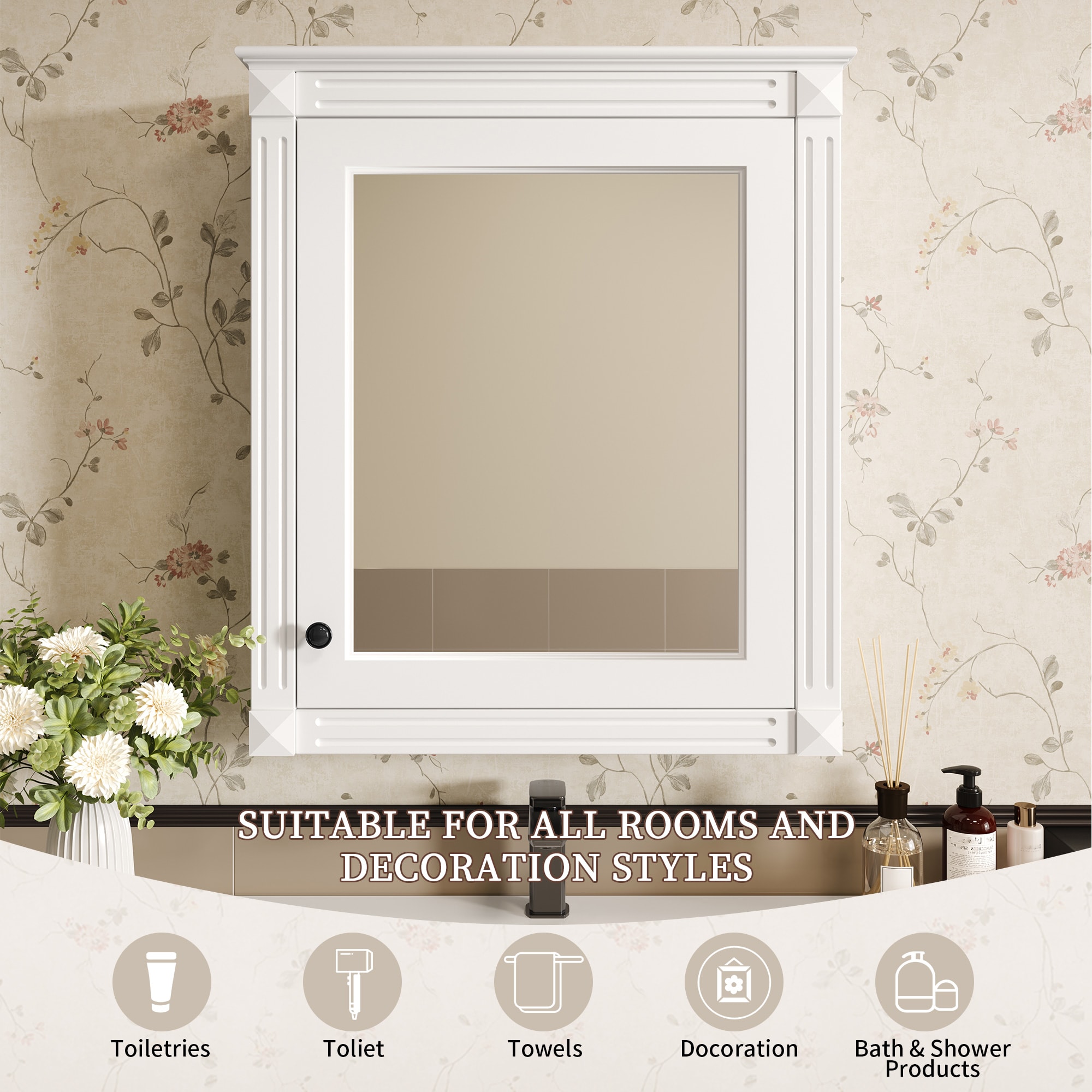 Forclover DASE-P195492K Bathroom-Medicine-Cabinets - View #3