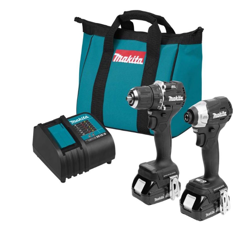 Makita CX203SYB 18V LXT Sub-Compact Cordless Brushless 2 Tool Combo Kit