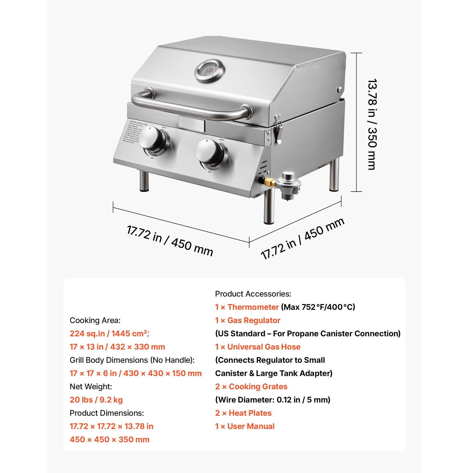 Mecale VOL-M291ZC Gas-Grill - View #3