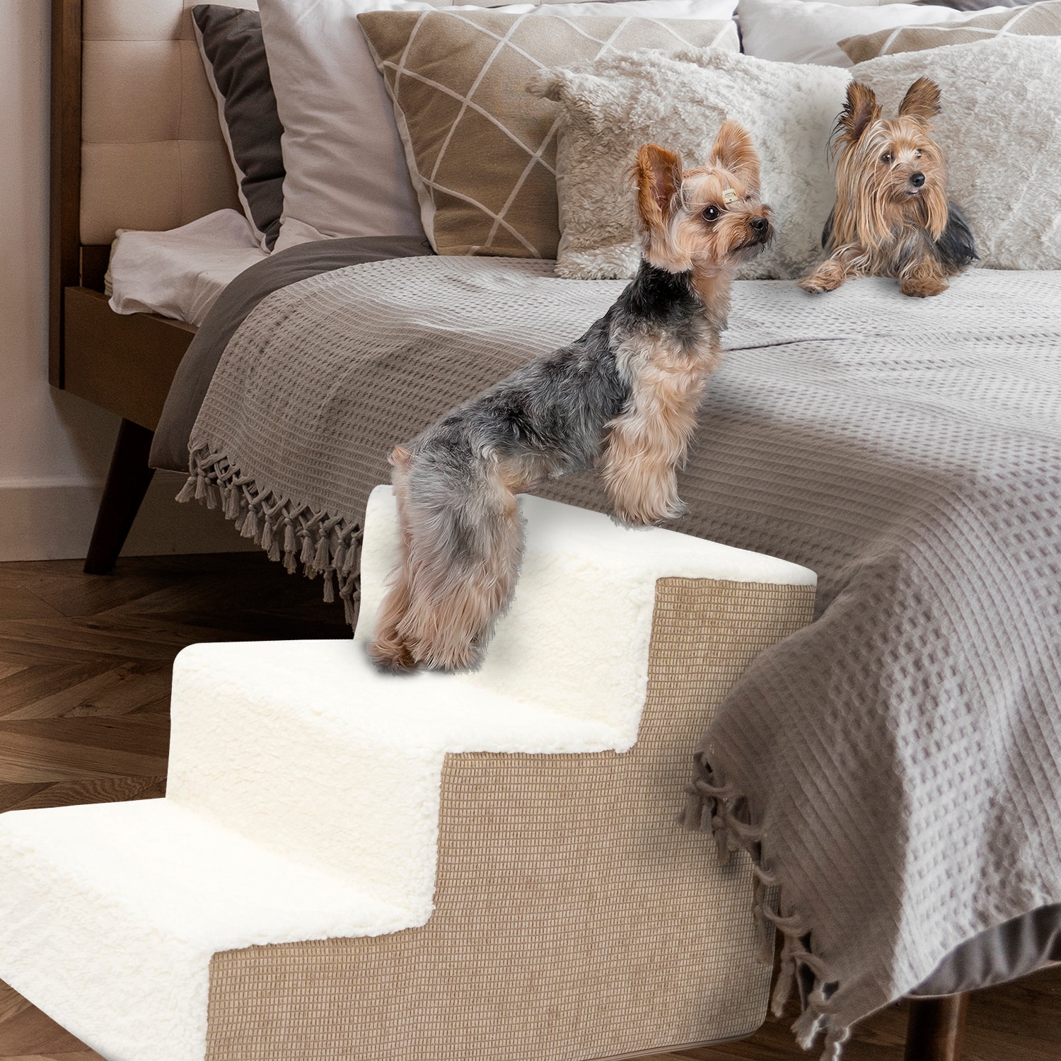 Camel Sherpa High Density Foam Pet Stairs