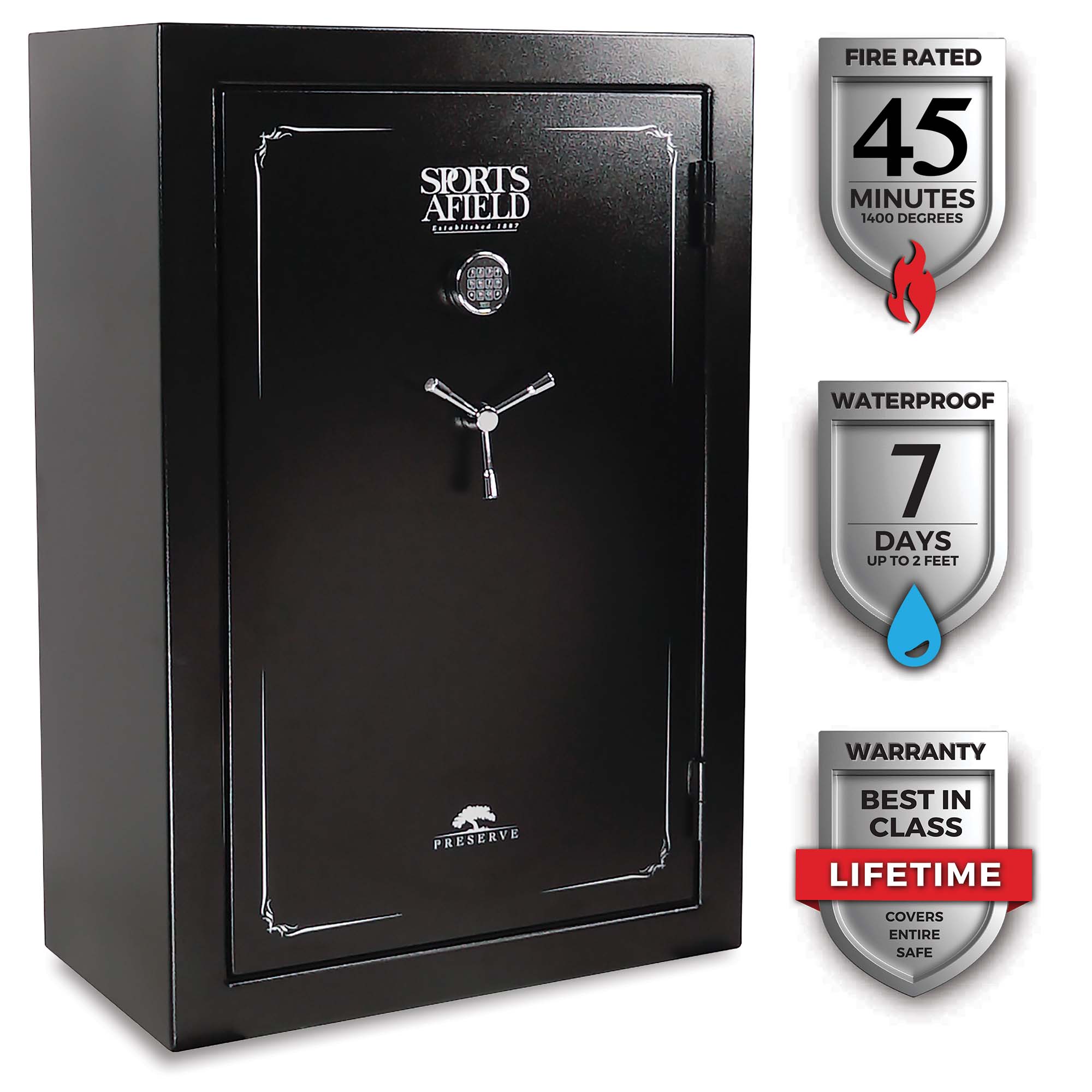 1 Small Black 0.4 Cubic Feet Security Safe with Digital Keypad 