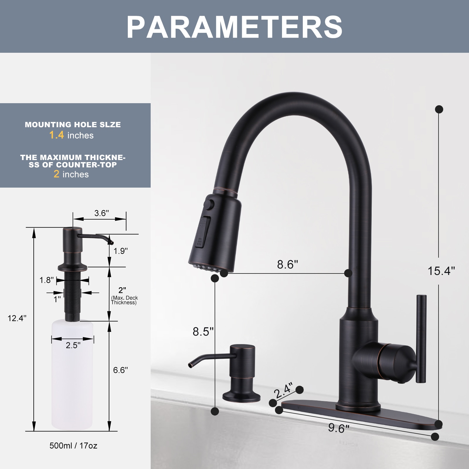 WOWOW 2312701RB-S-LW Kitchen-Faucets - View #2