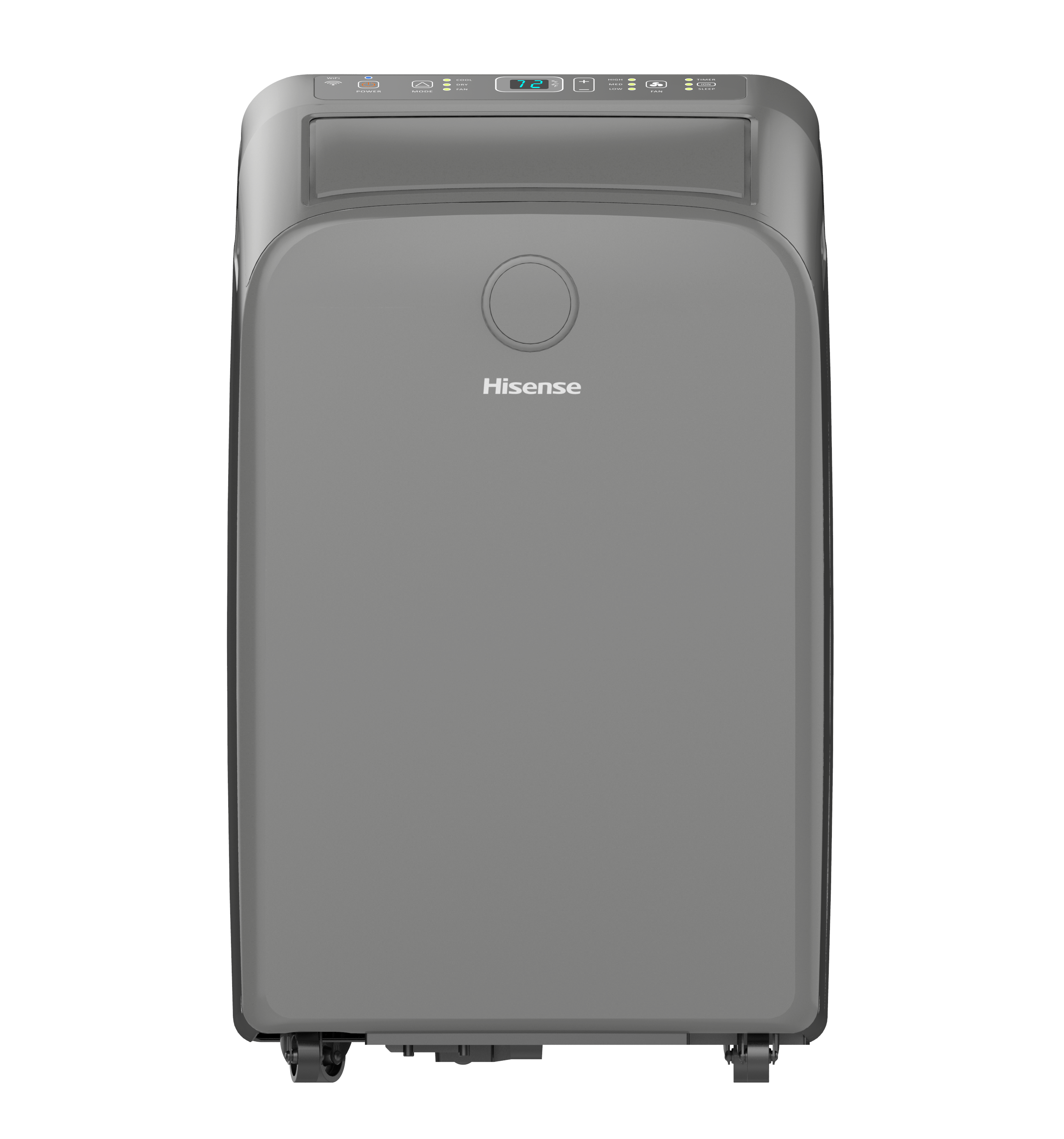 Hisense 6500-BTU DOE (115-Volt) Grey Vented Wi-Fi enabled Portable 