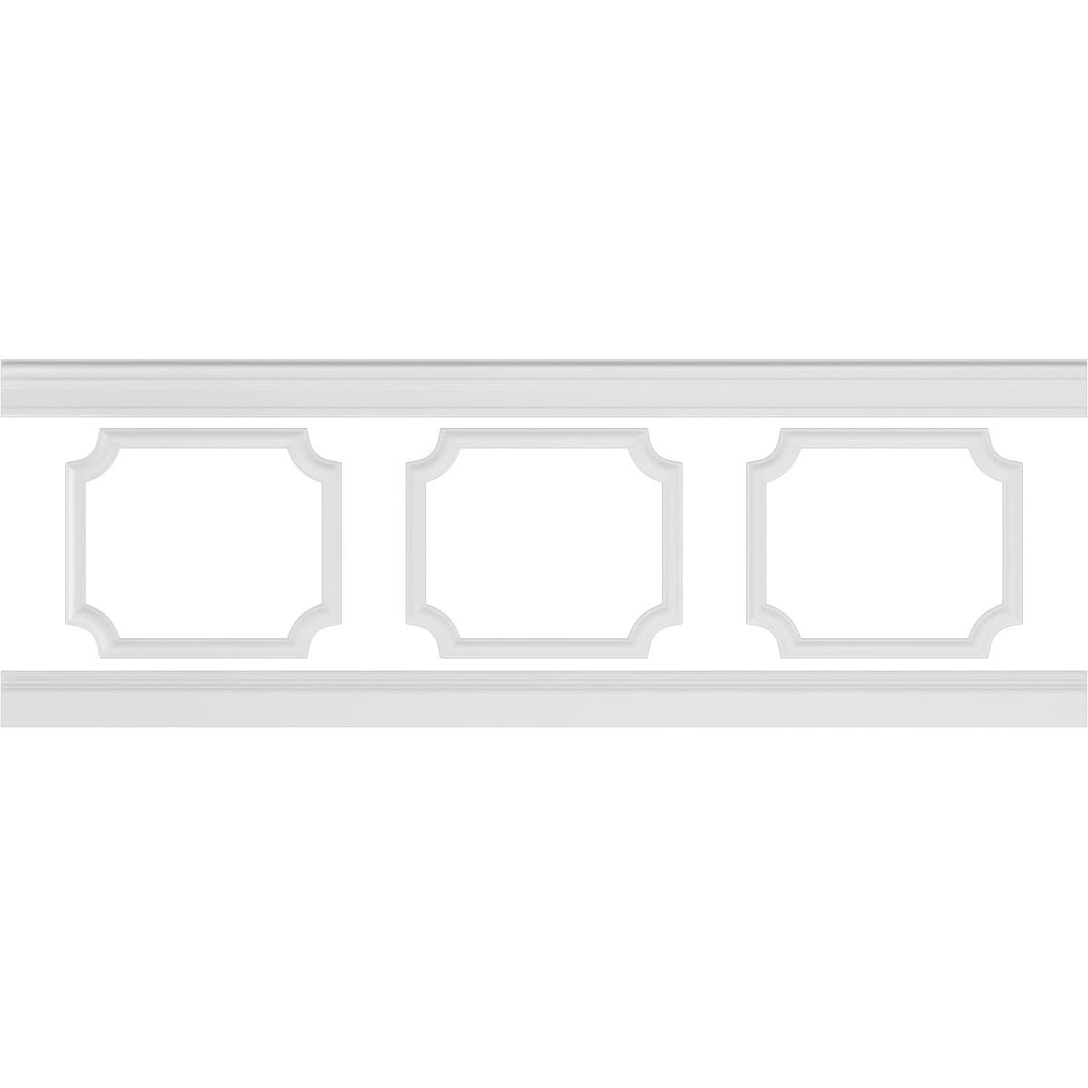 Ekena Millwork WPKUSC061P032 Smooth Paintable/Stainable Off-white Polyurethane Wainscoting Wall Panel ( 5 -Pack, Covers 21.04-sq ft )