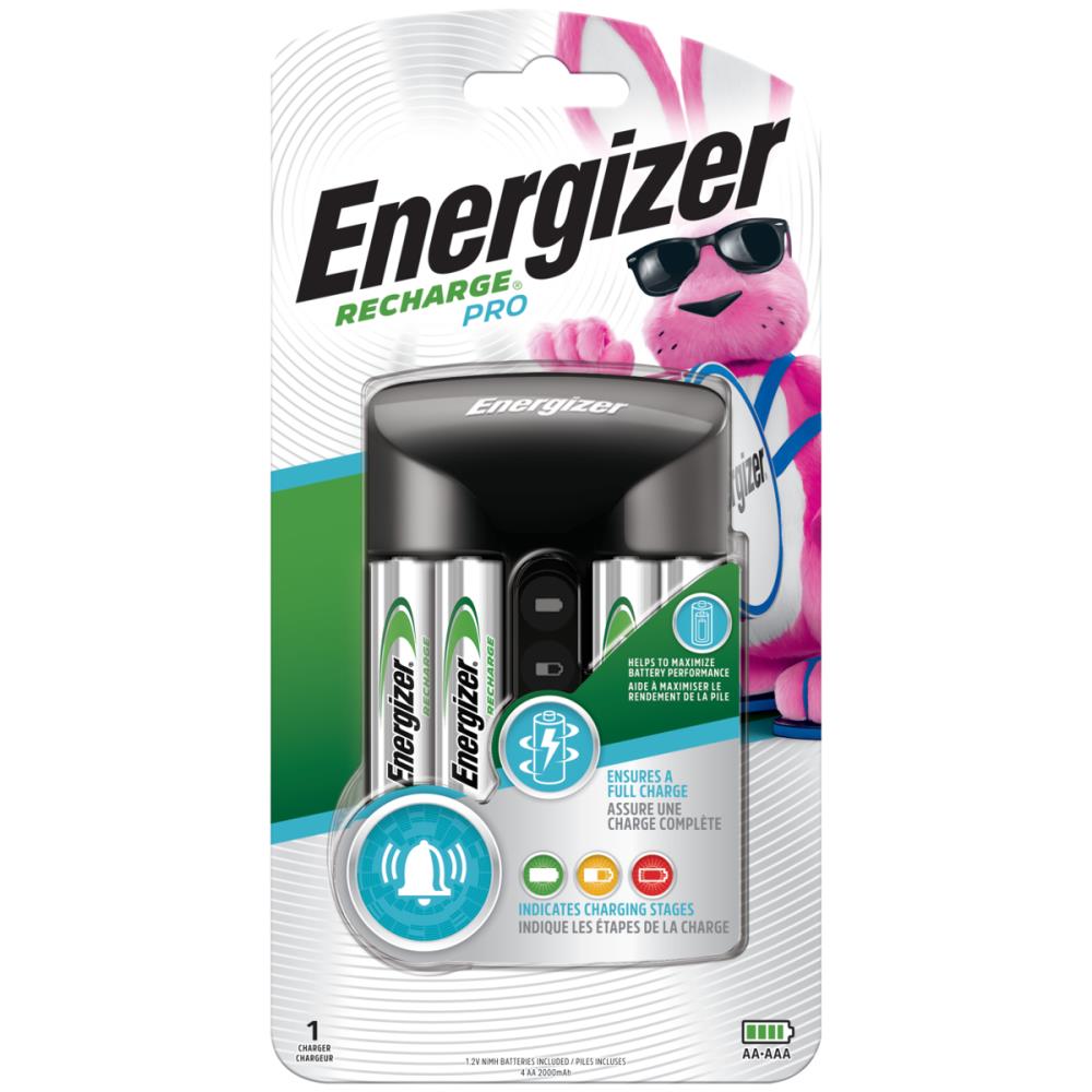 Energizer Pro Charger Nickel Metal Hydride (NiMH) Aa Rechargeable Battery  Charger (Batteries Included) in the Rechargeable Battery Chargers  department at