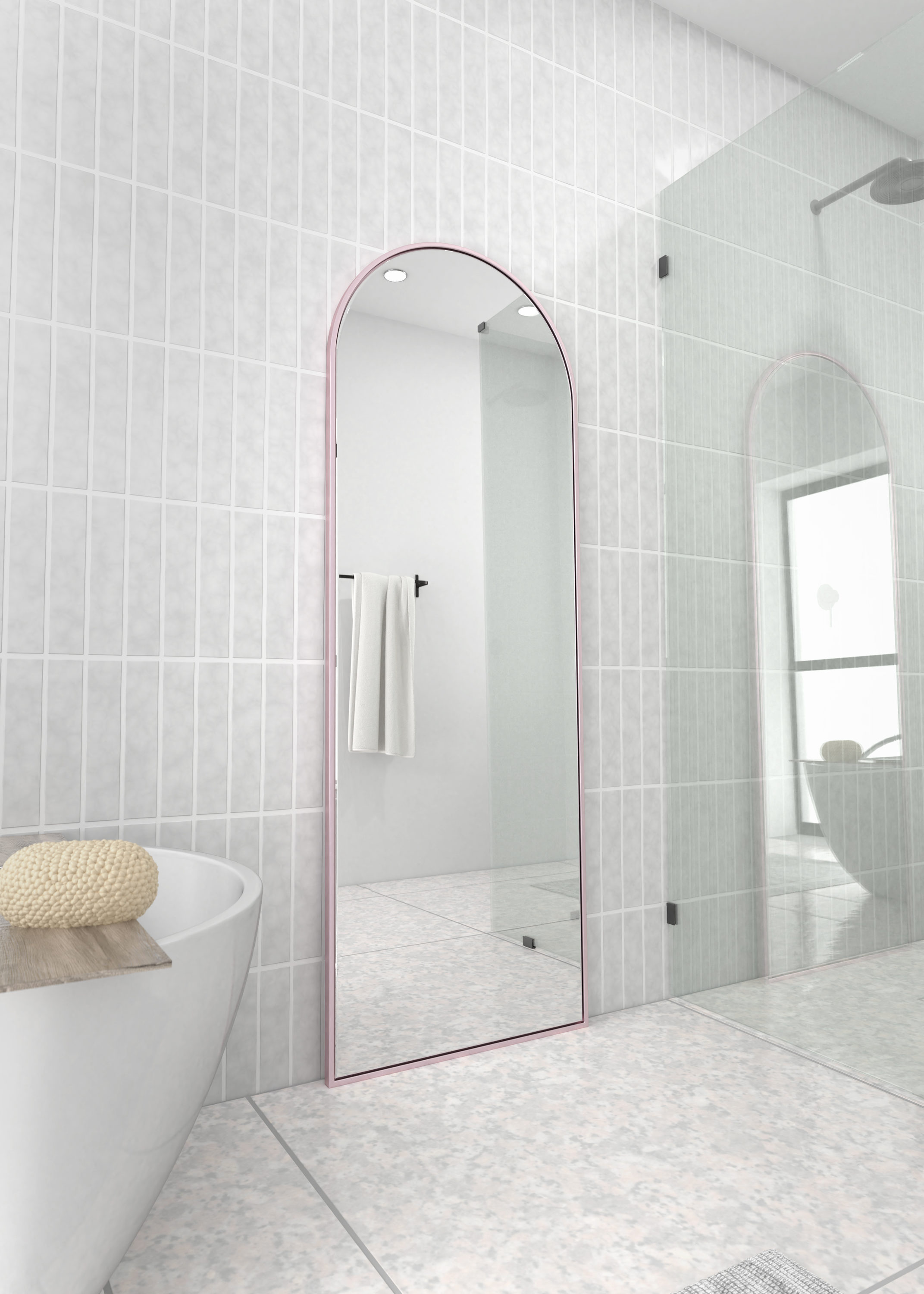 Glass Warehouse MF-ARC-67X24-P Decor-Mirrors - View #3