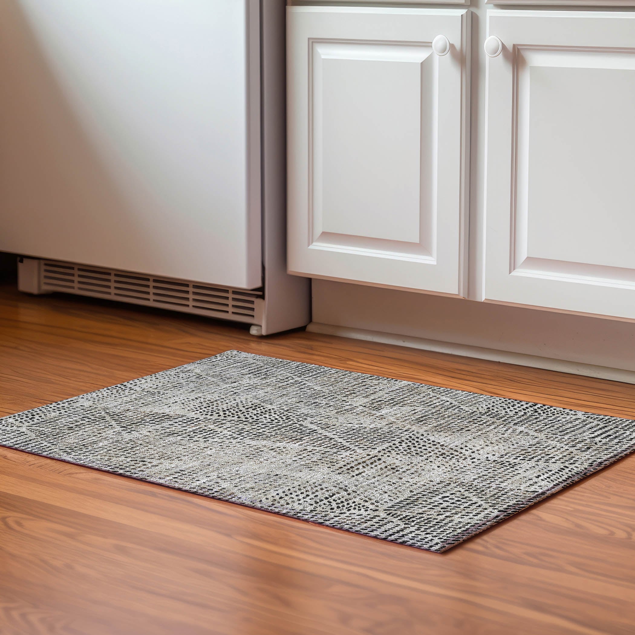 Addison Rugs AMF591GY20X30 Mayfield AMF591GY 2 x 3 (ft) Flatweave Polyester Gray Rectangular Indoor Geometric Machine washable Area rug