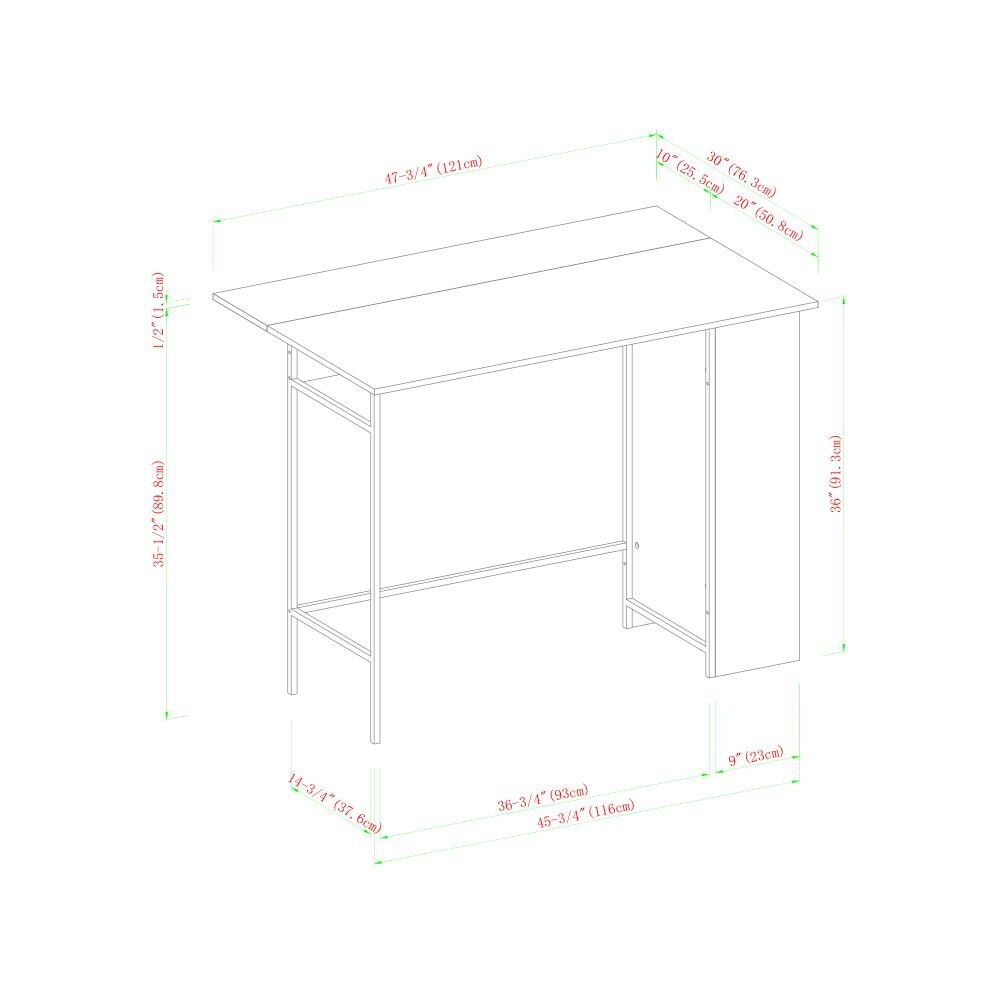 Walker Edison LWW48LNDLDW Dining-Tables - View #5