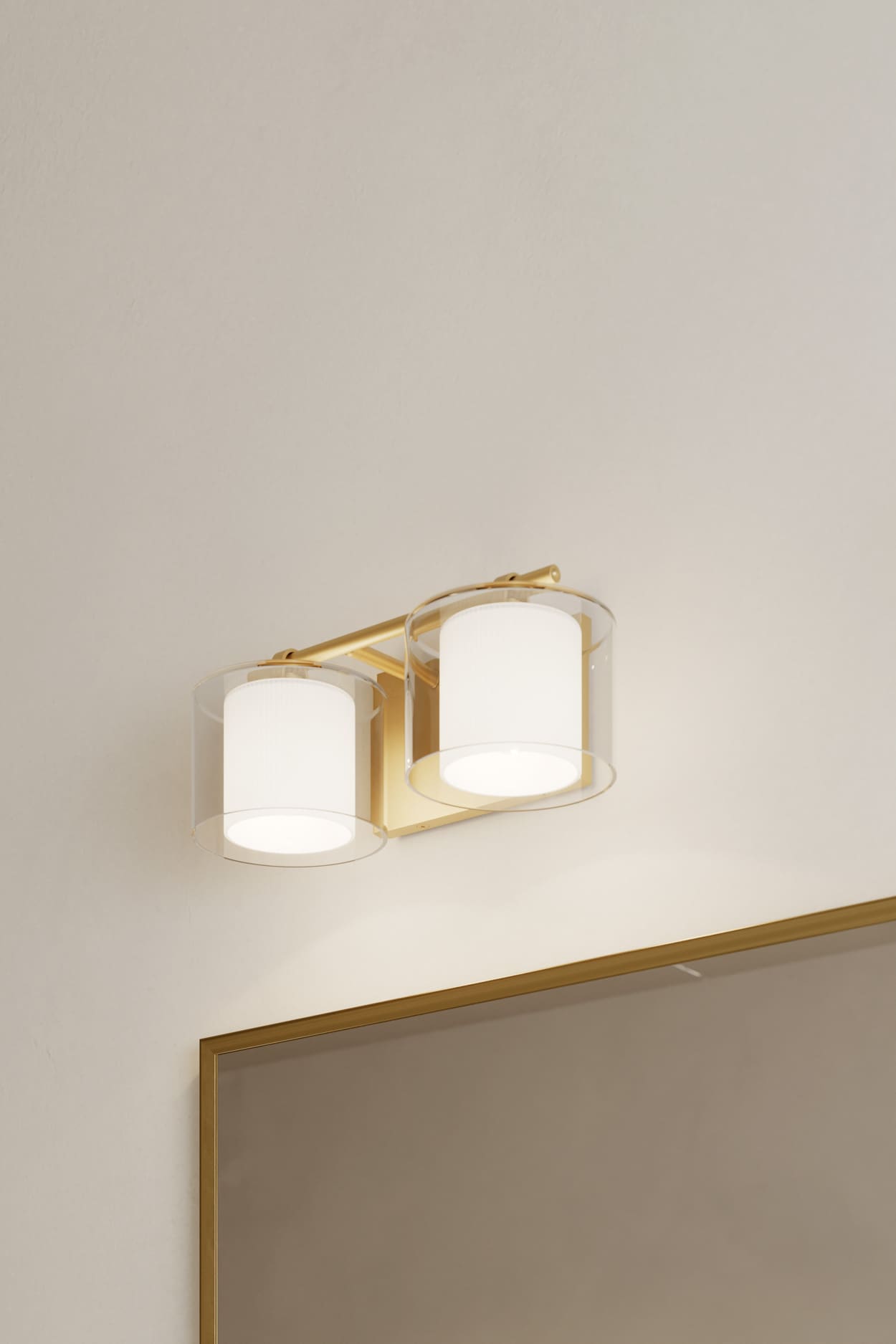 Minka Lavery Seville 14.5-in 2 Light Satin Brass Transitional Bathroom Vanity light bar