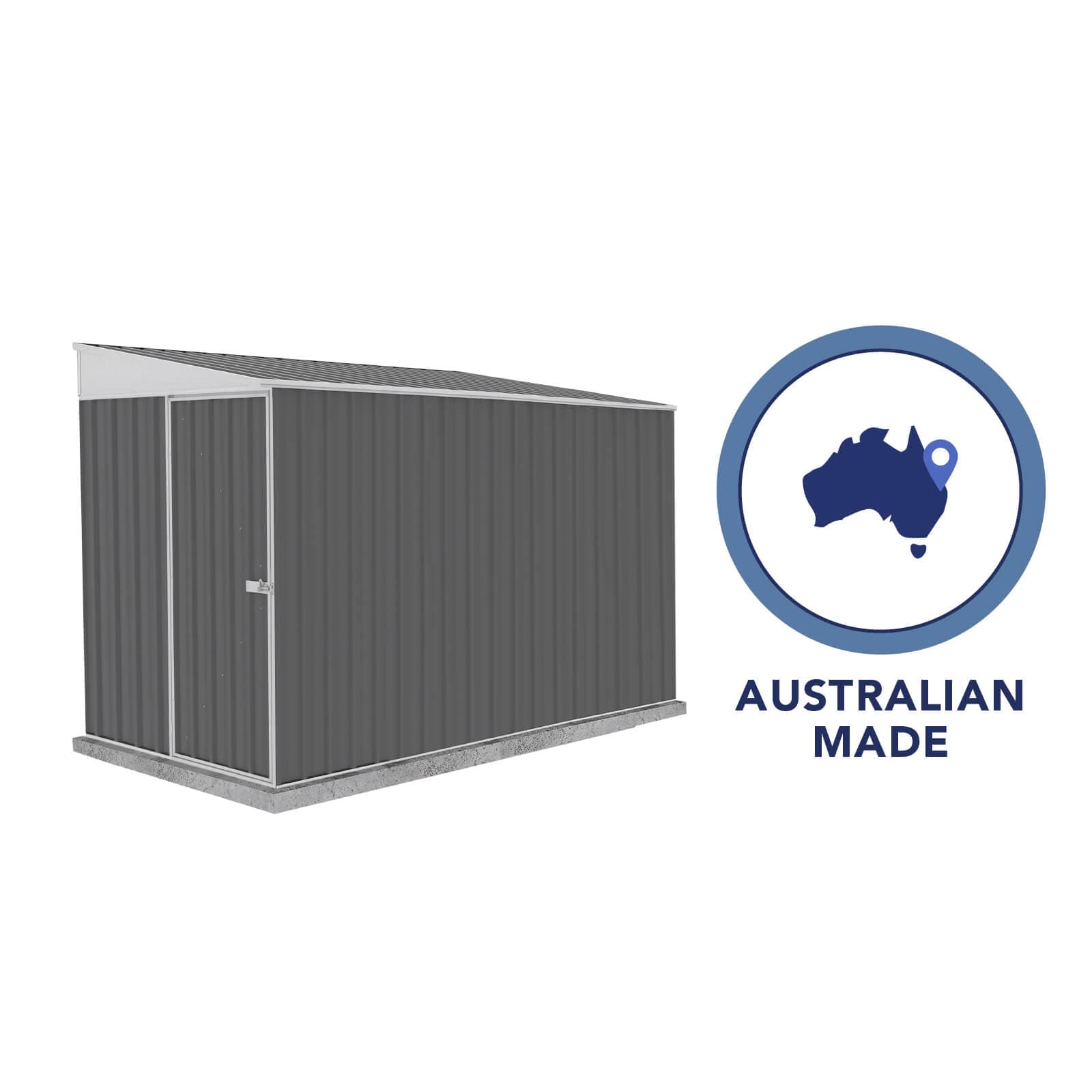 Durango 5' x 10' Gray Galvanized Steel Metal Shed Kit