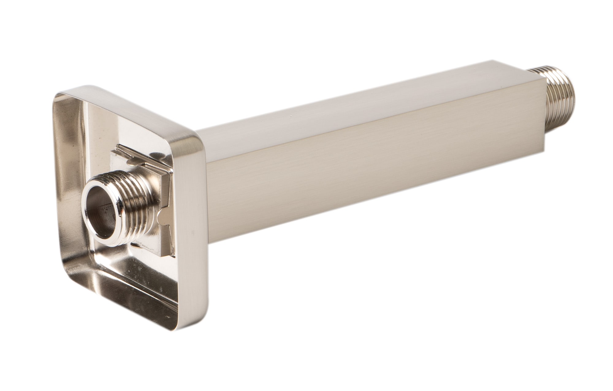 Brushed Nickel 6" Square Ceiling Shower Arm