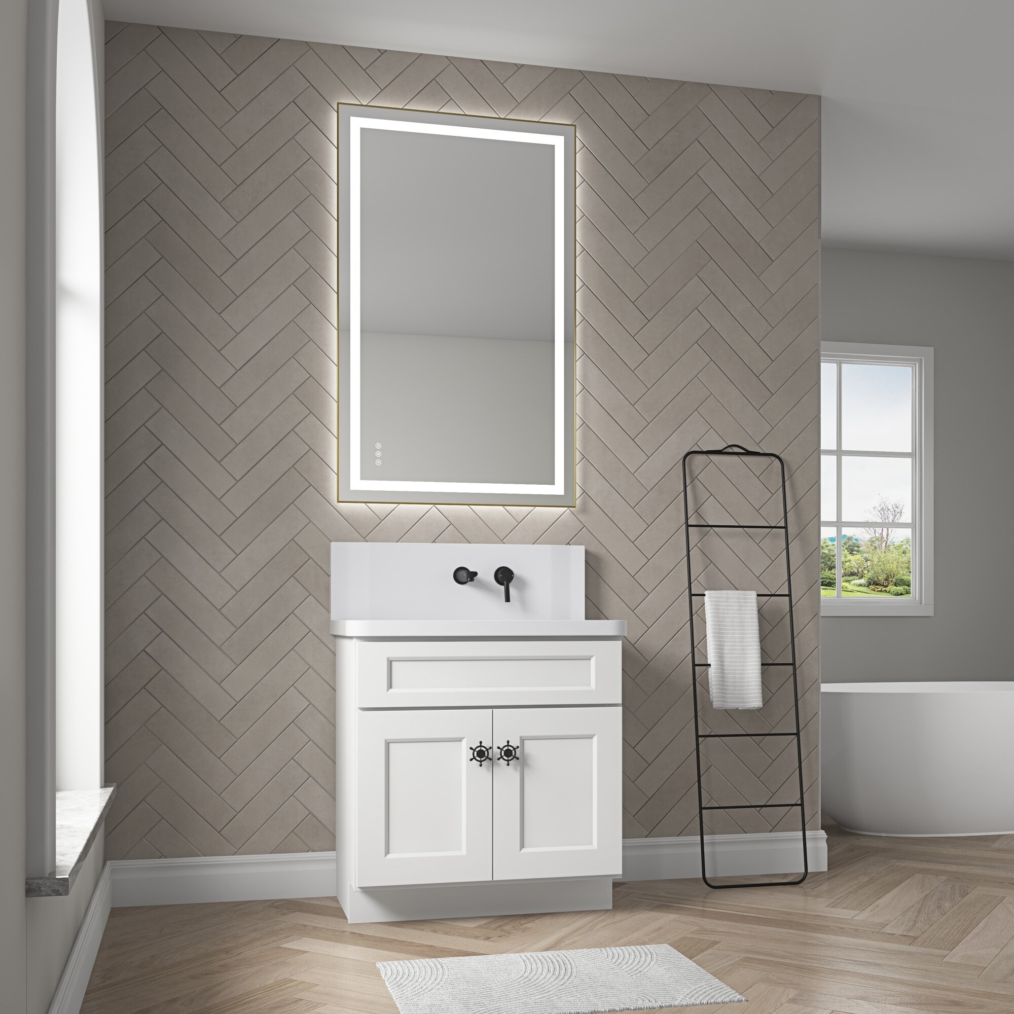 ToolCat BZ-2-115-JYG Framed-Bath-Mirrors - View #4