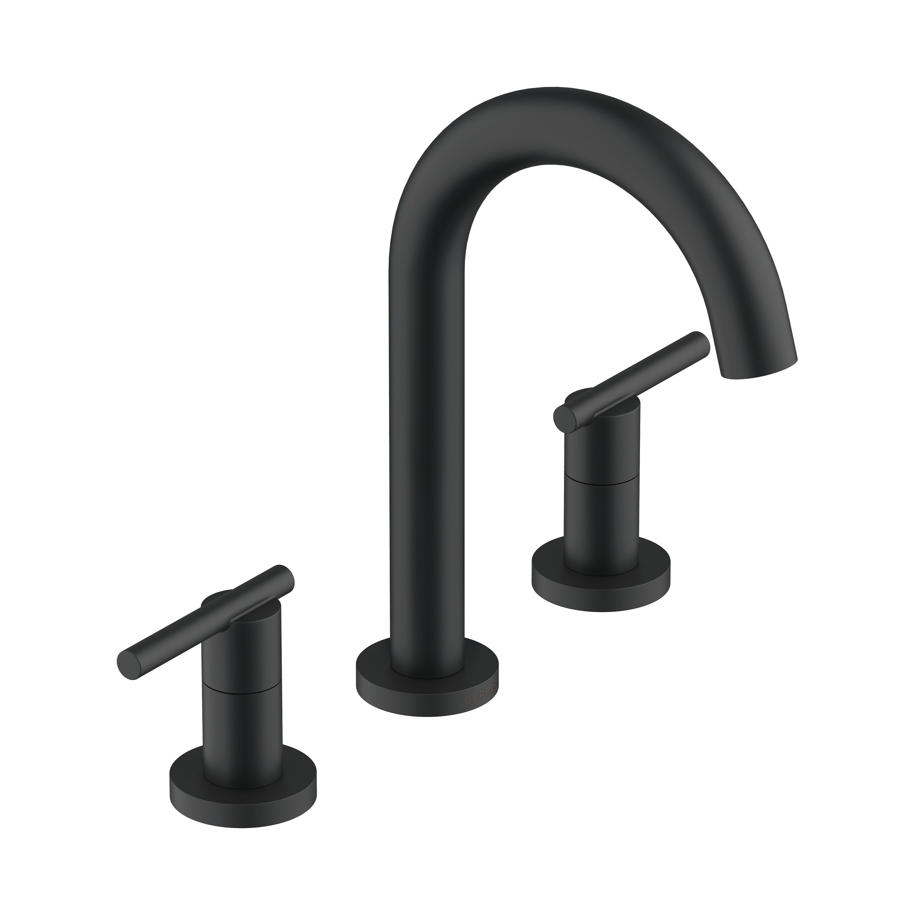 Gerber Satin Black 8-in widespread 2-handle WaterSense Bathroom Sink Faucet  with Drain (5.81-in) in the Bathroom Sink Faucets department at