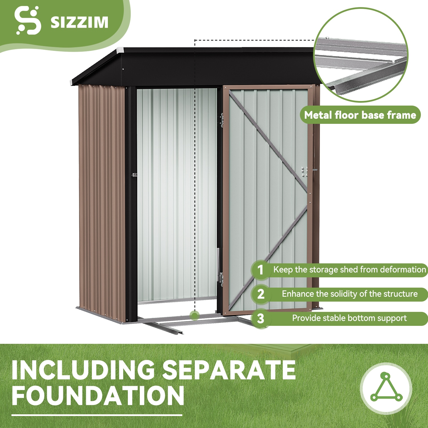 AOXUN ZZ-SD-050356R Metal-Storage-Buildings-Sheds - View #6