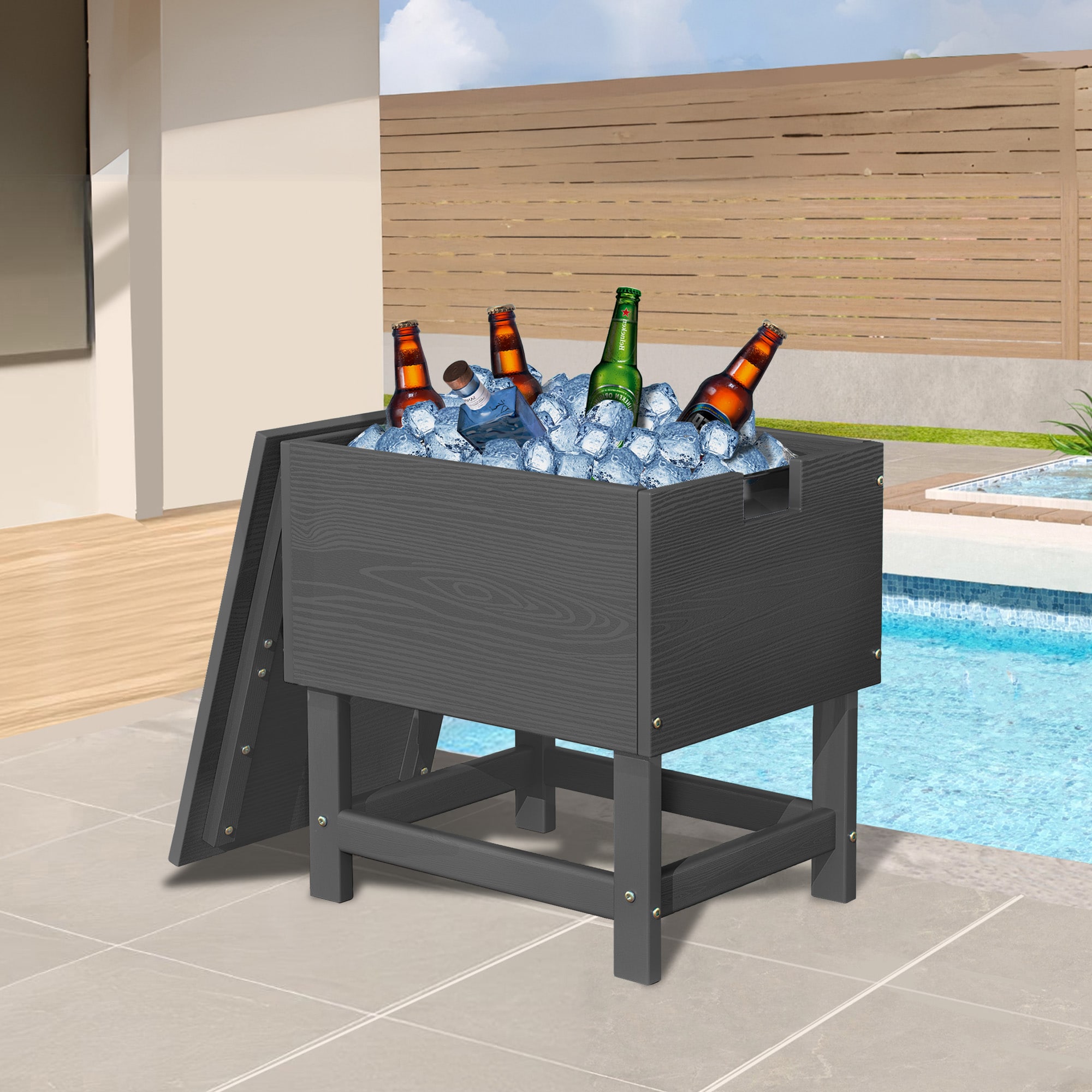 JEAREY BTBJ-GY 5 Gallon(s) Gray Insulated Beverage cooler