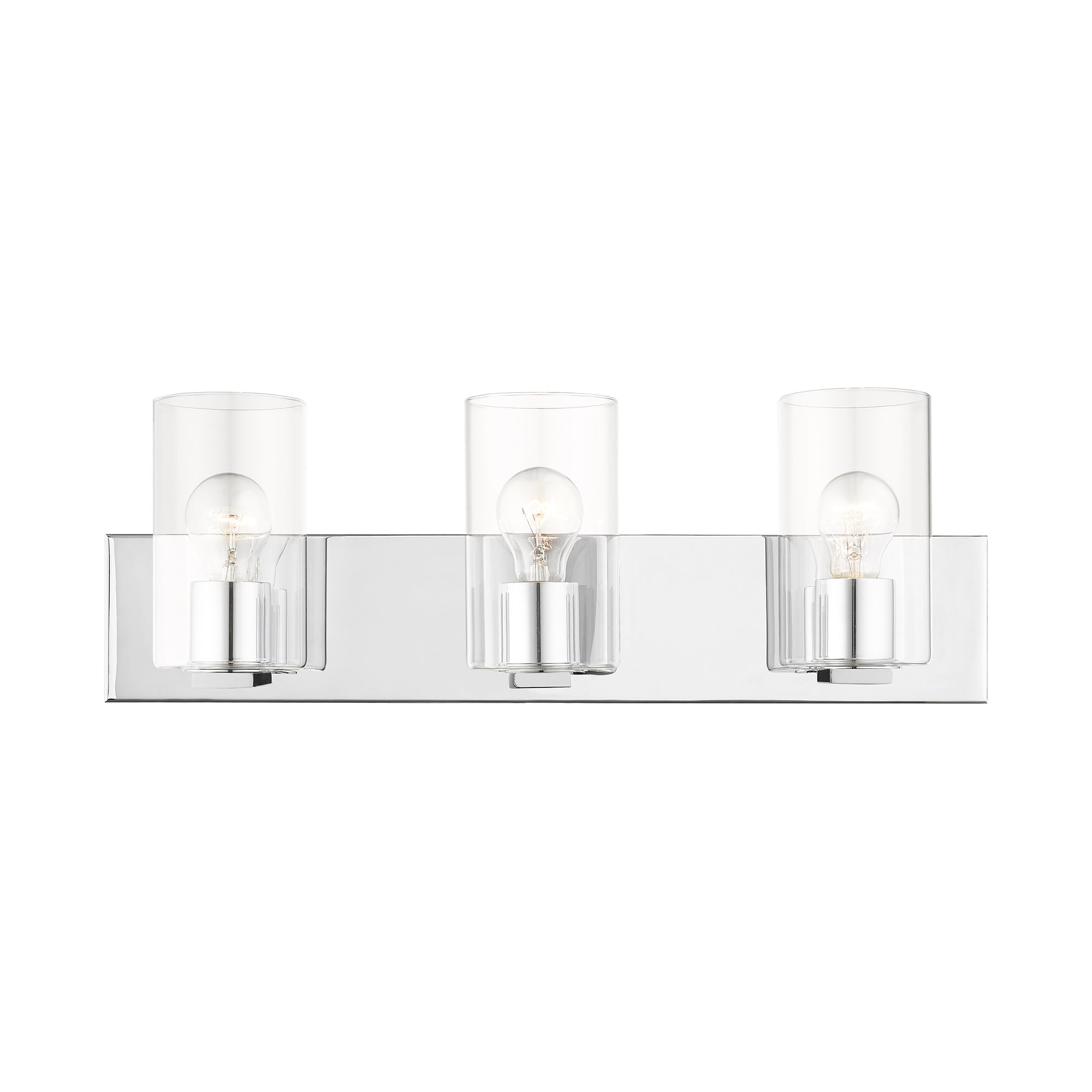 Livex Lighting 16553-05 Zurich 23.5-in 3 -Light Polished Chrome Modern/contemporary Vanity light