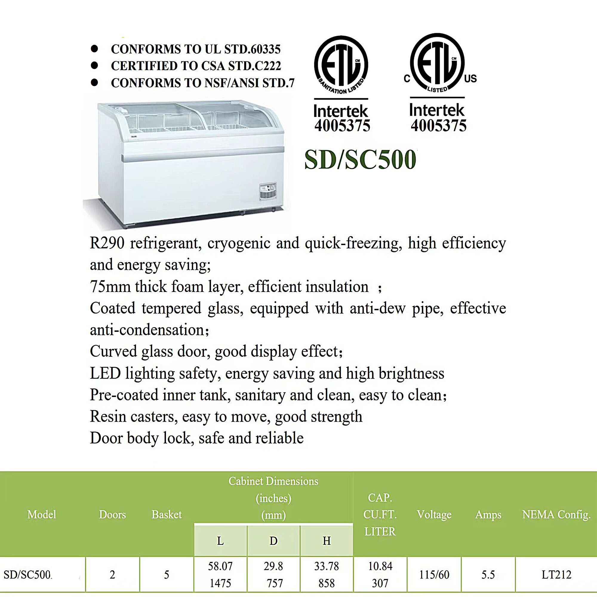 Cooler Depot 3XXSDSC500 Commercial-Freezers - View #5