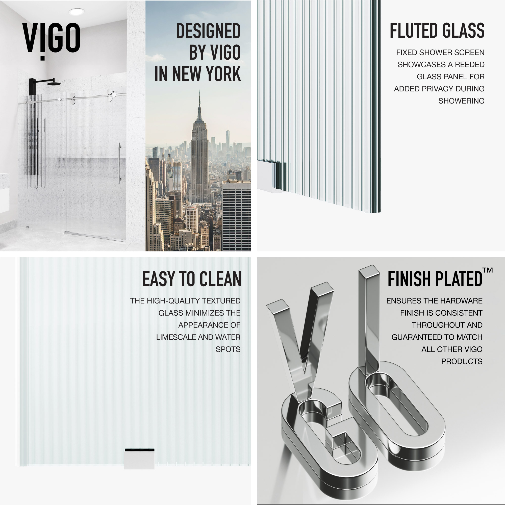 VIGO VG6041CHFL6074L Shower-Doors - View #4