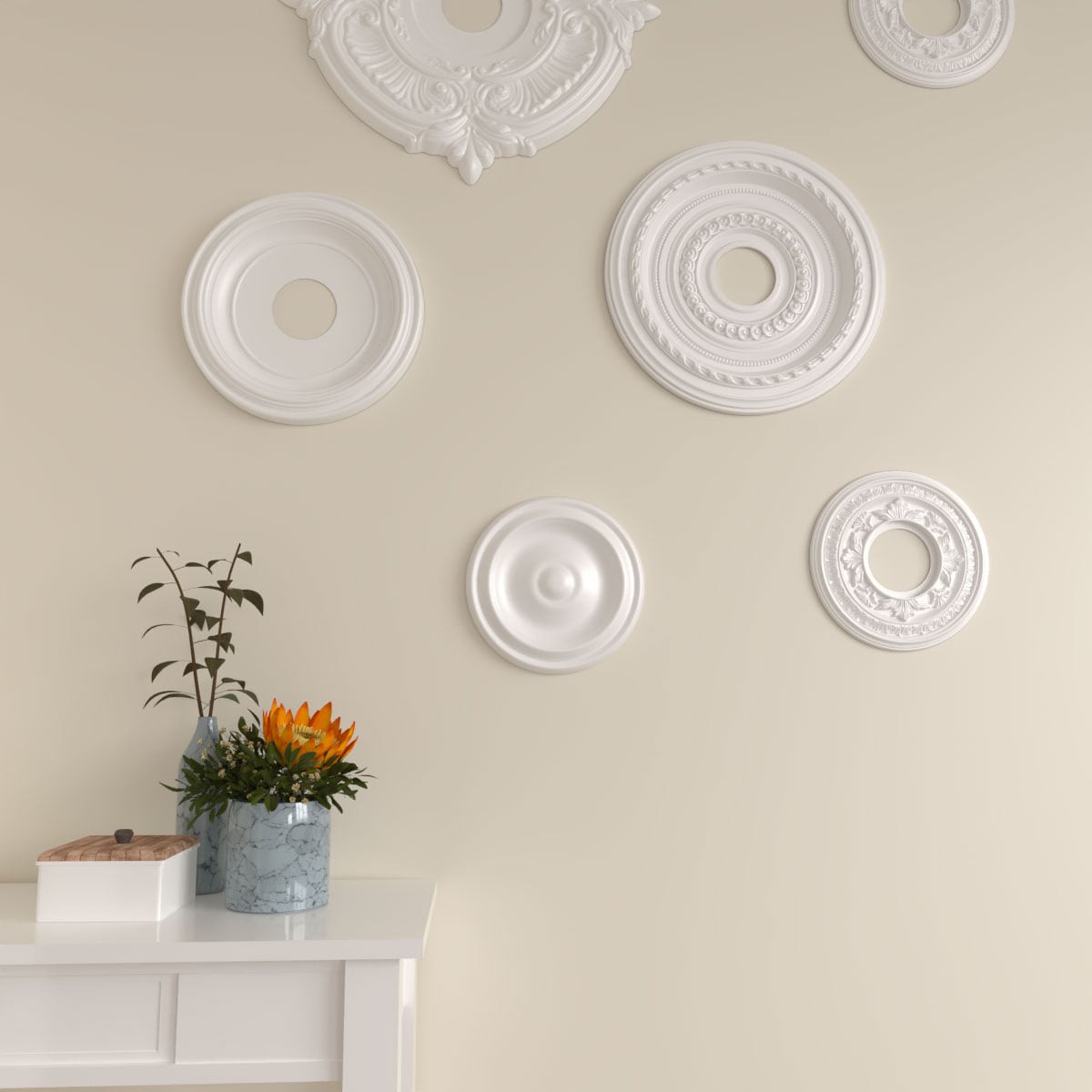 Ekena Millwork CM09MA Ceiling-Medallions - View #6