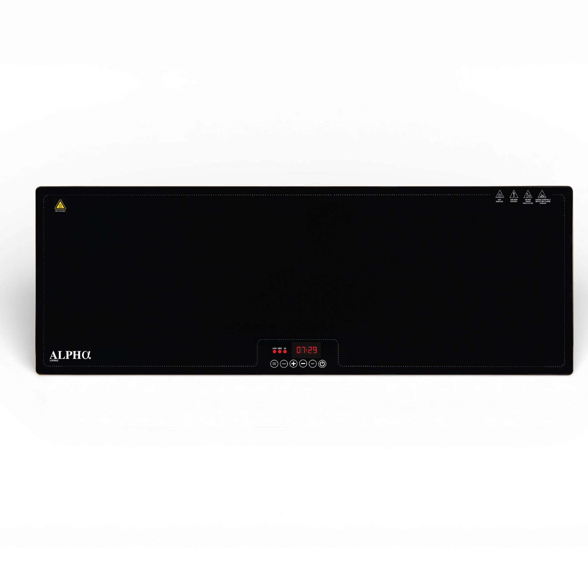 ALPHA LIVING GW-40  40 In Tempered Glass Top Electric Food Warmer 3 Heat Settings